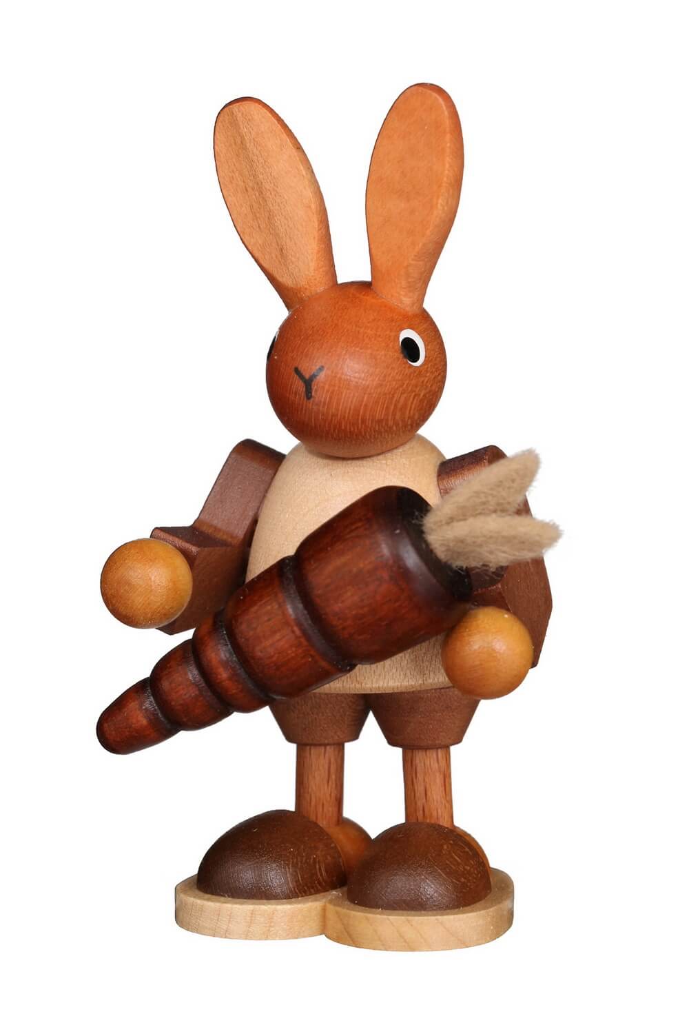 Easter bunny with carrot, 9 cm by Christian Ulbricht