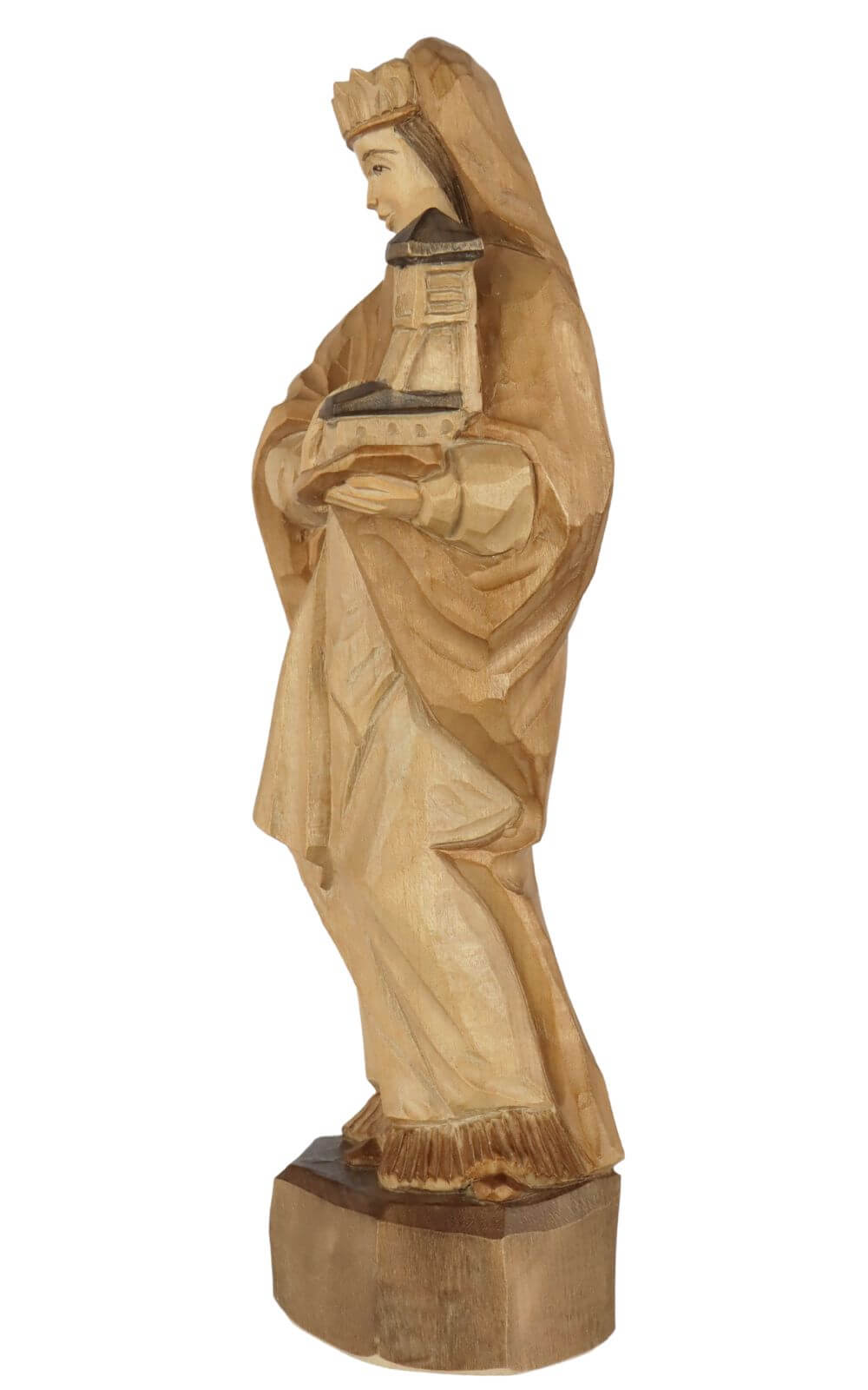Heilige Barbara, coloured, 20 cm by Schnitzkunst aus dem Erzgebirge_2