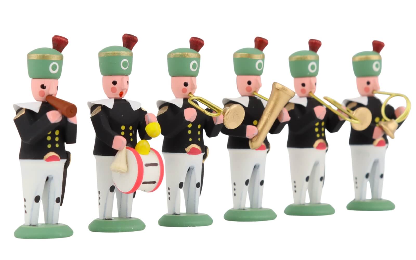 Miniature miners and musicians, 6-piece set from SEIFFEN.COM