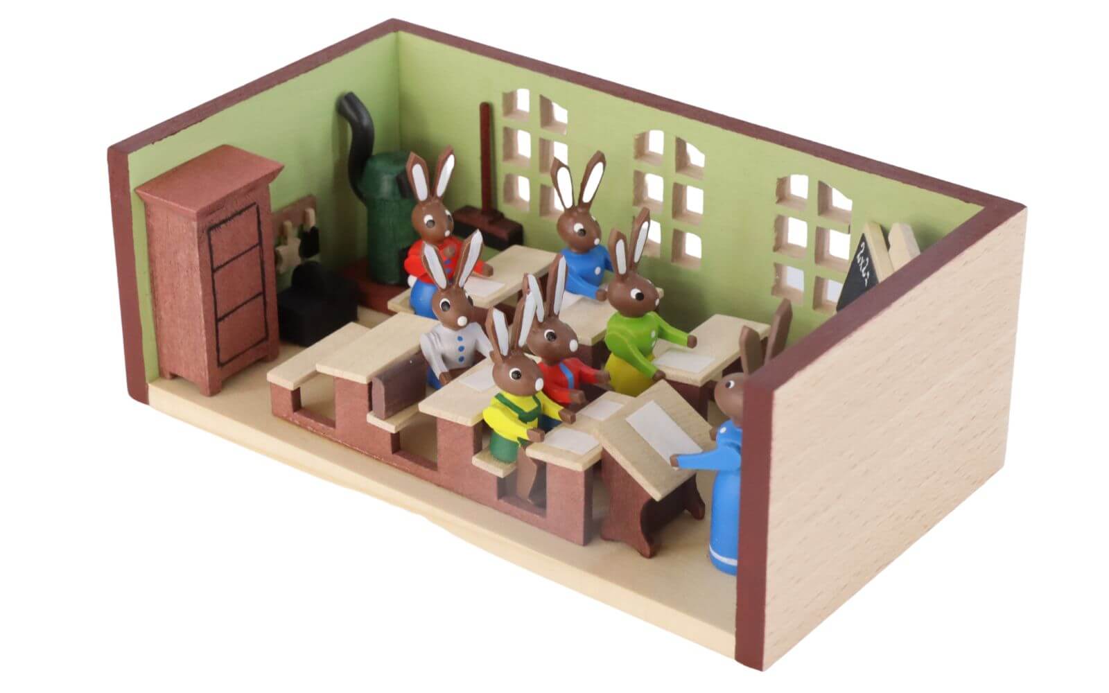 Miniature room bunny school teacher by Gunter Flath_1