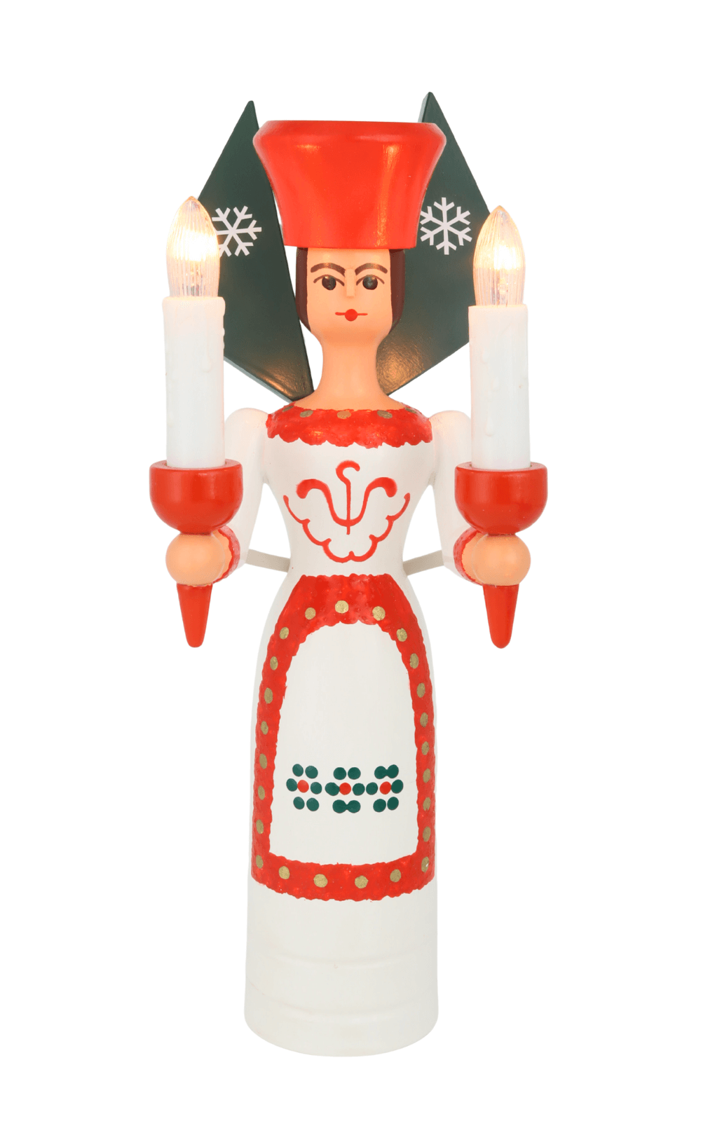 Christmas angel, 26 cm, colorful, electrically illuminated by SEIFFEN.COM