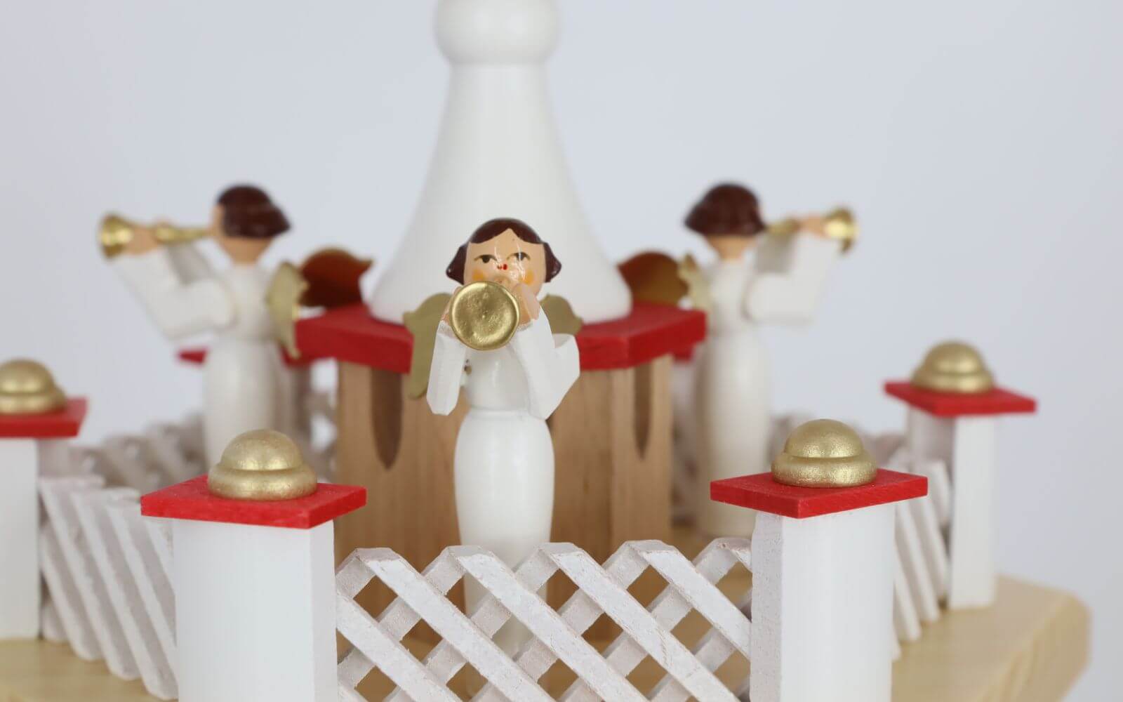 Christmas pyramid with Nativity, colored, 40 cm by Richard Glässer_4
