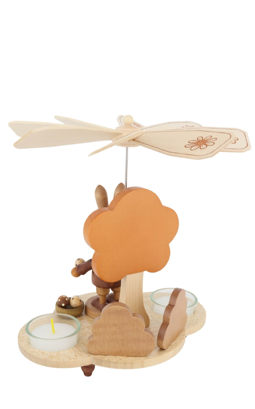 Easter pyramid with Easter bunny, nature, 20 cm / 7.87 in by Christian Ulbricht_1