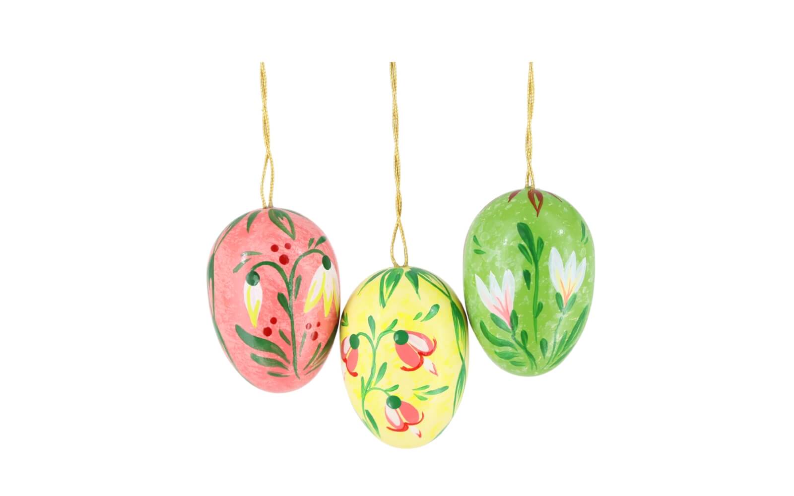 Easter eggs with flowers, 3 cm, 6 pieces by Figurenland Uhlig GmbH_1