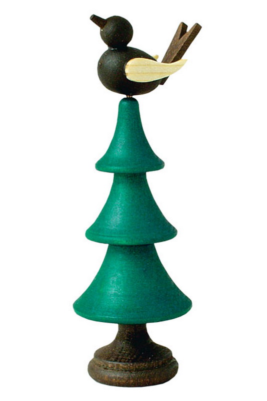 Chirping bird on tree, coloured by Robbi Weber