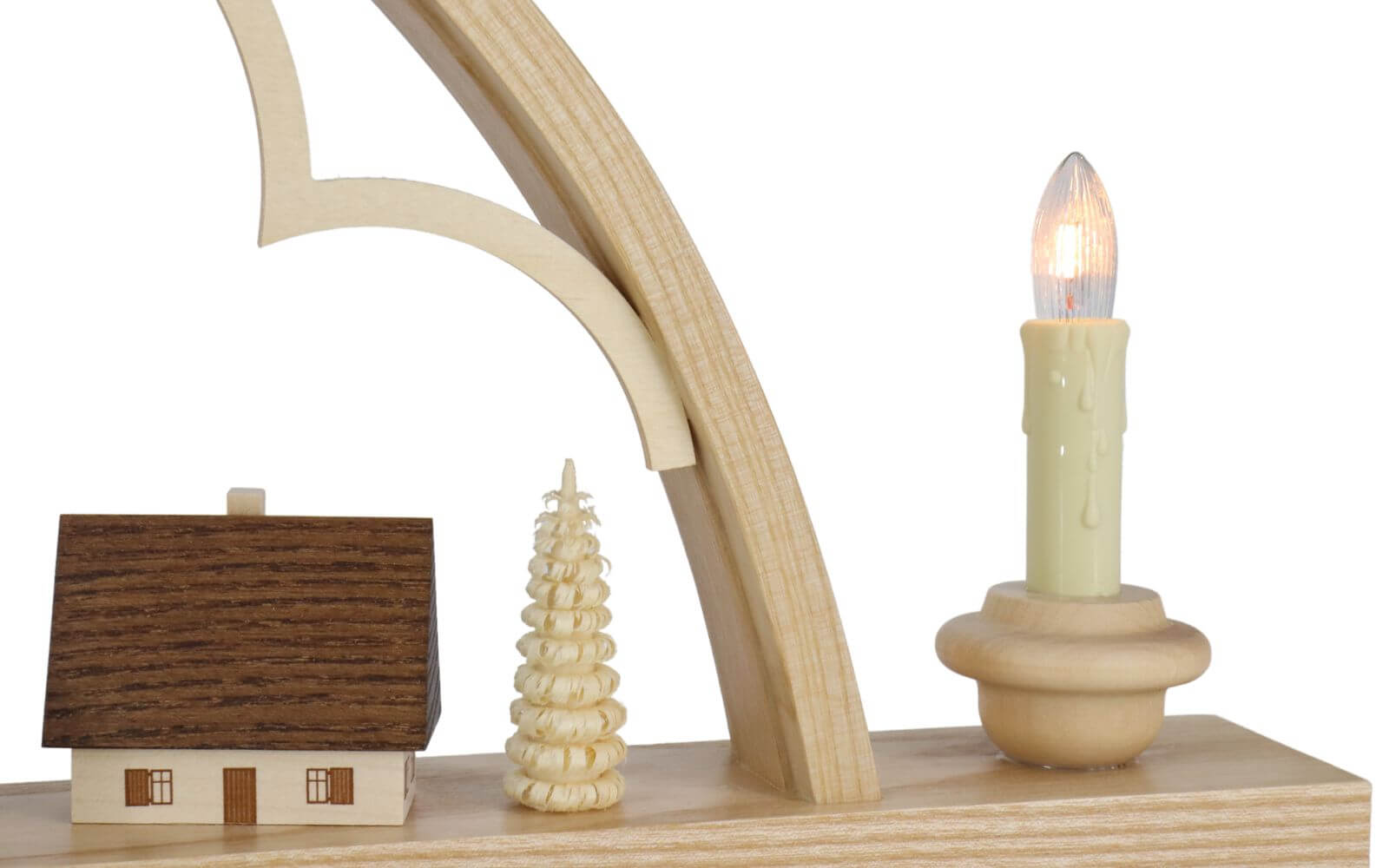 Candle arch with small village, 57 cm by Müller Kleinkunst_5