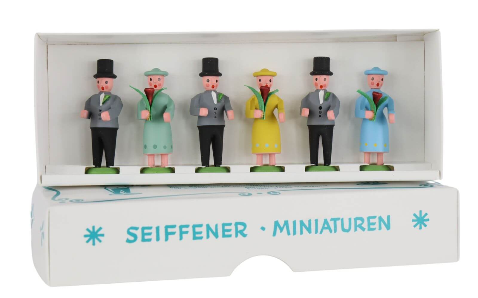Miniature bridal train, 6-piece, colored by SEIFFEN.COM_2