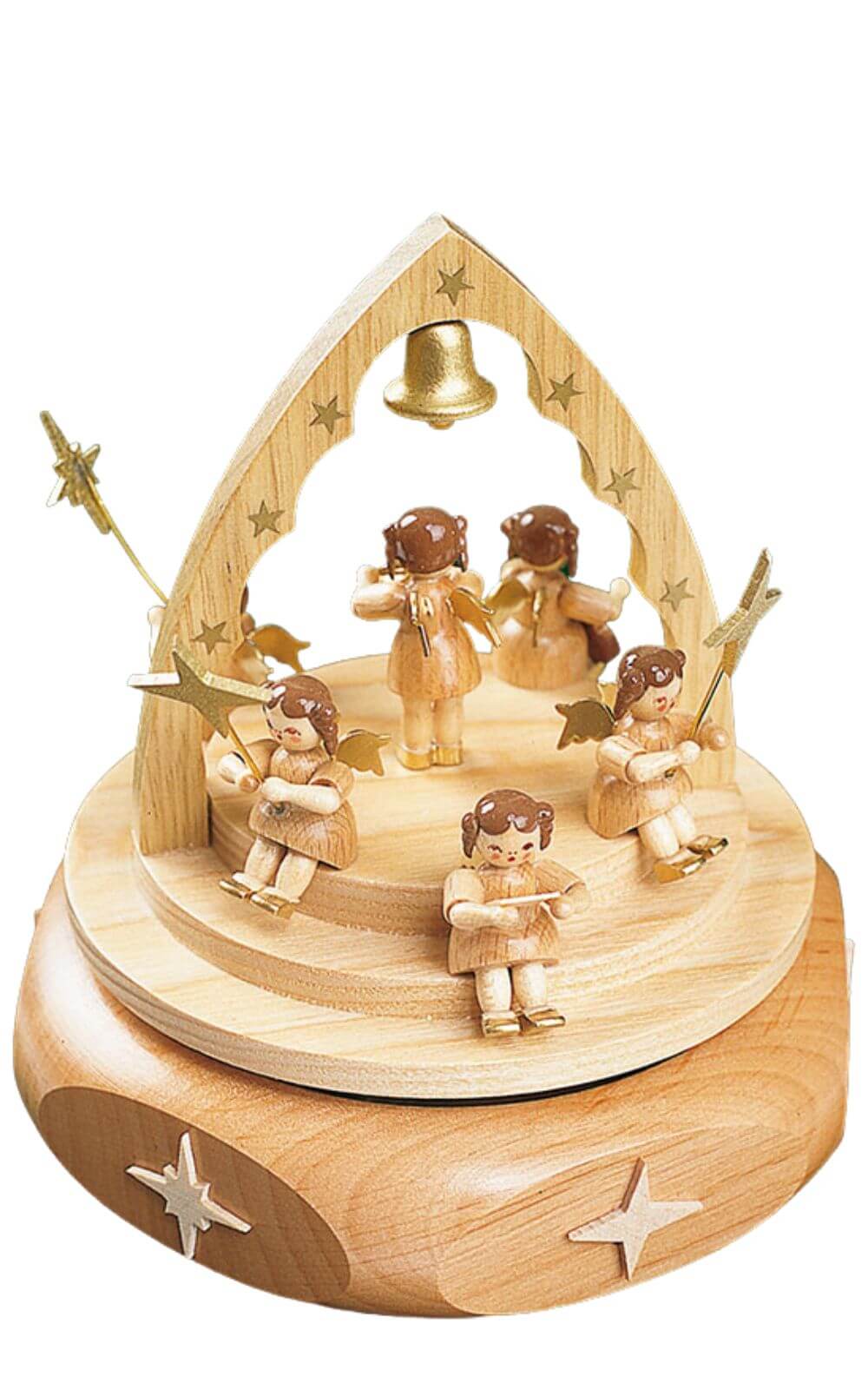 Music box angel concert, nature, 15 cm by Richard Glässer GmbH