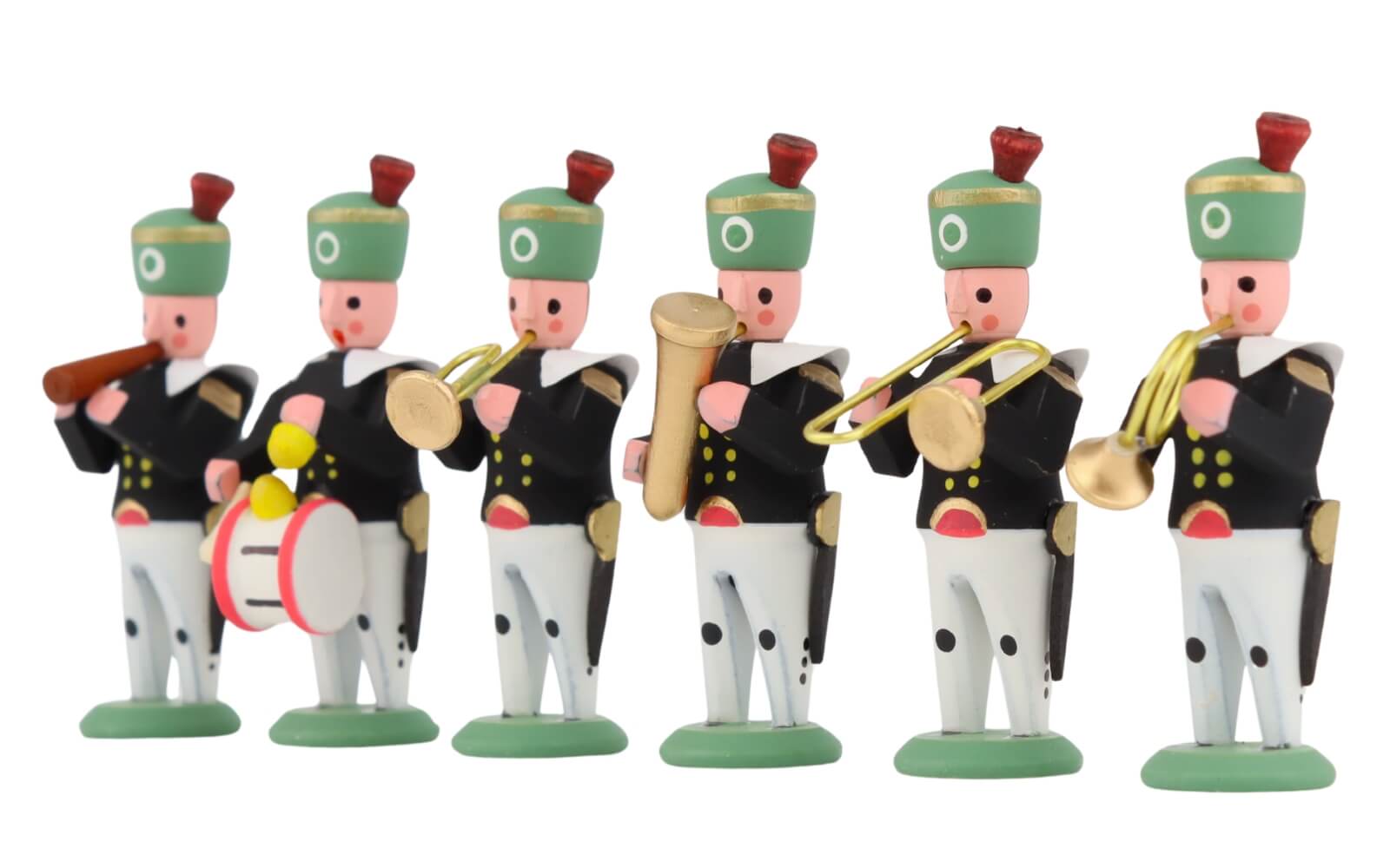 Miniature miners and musicians, 6-piece set from SEIFFEN.COM