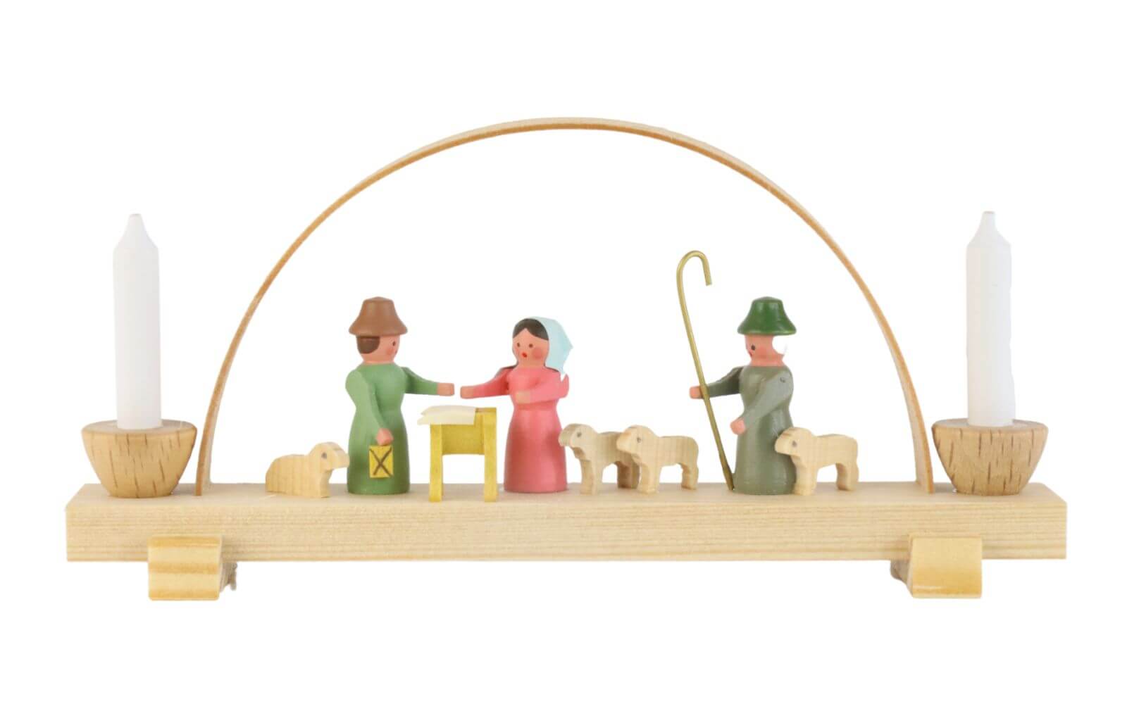 Miniature candle arch Holy Family by Gunter Flath