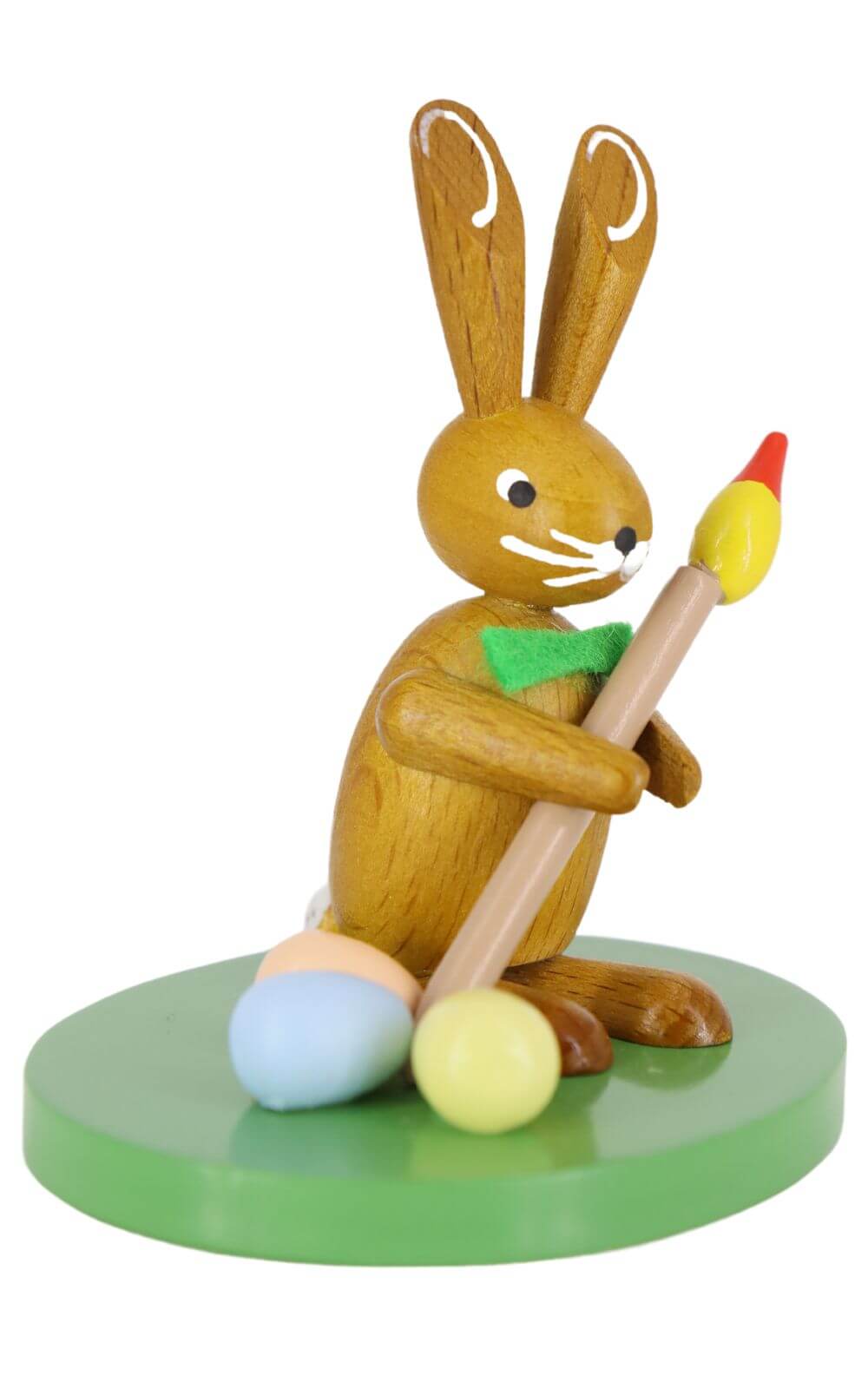 Easter bunny with brush, colored, 7 cm by Ralf Zenker_2