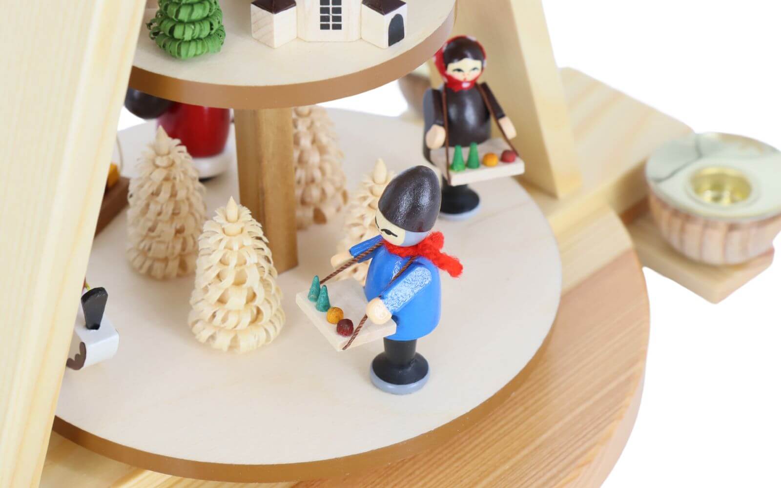 Christmas pyramid Seiffen village with Santa Claus by Knuth Neuber_5