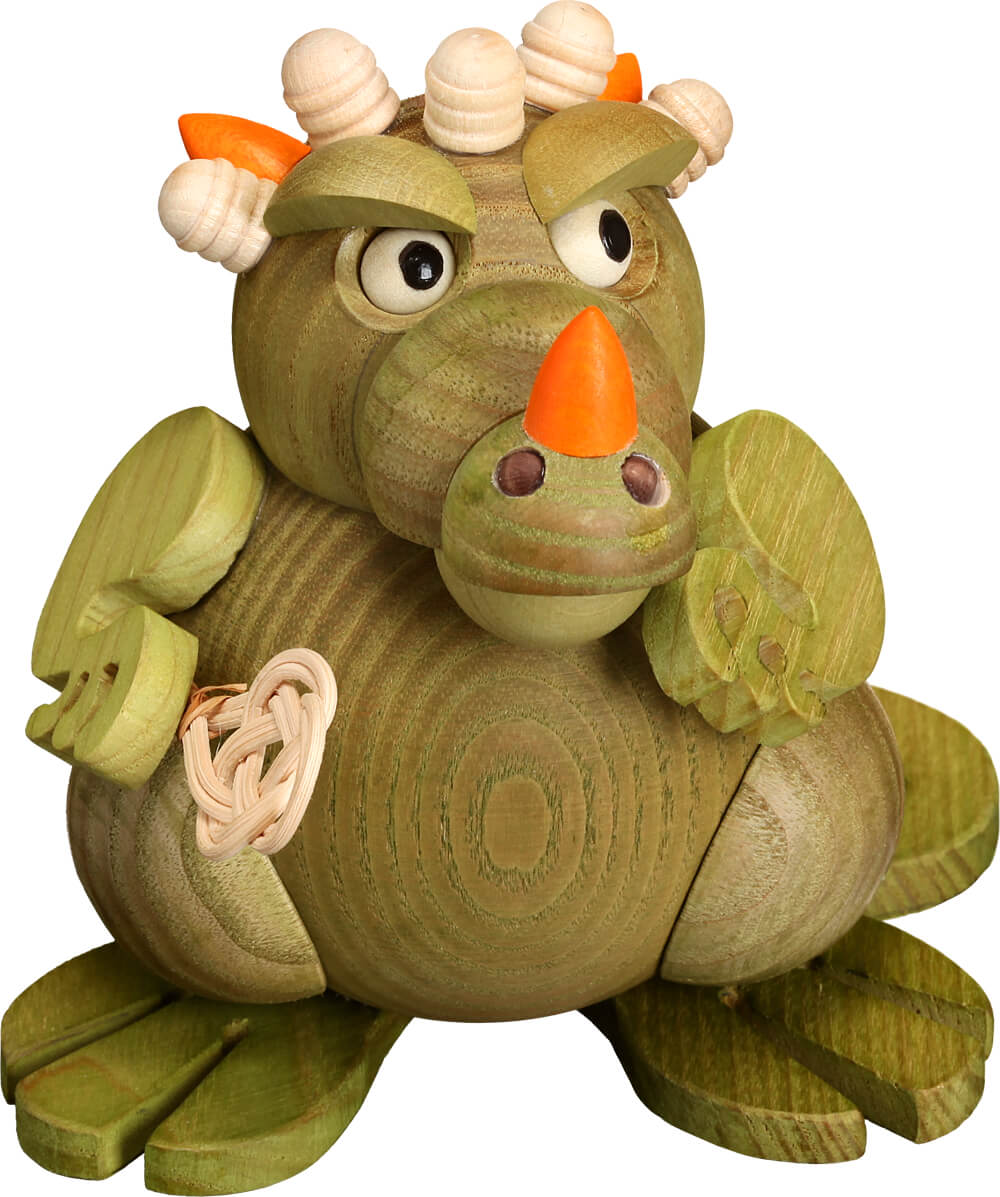 Smoking dragon Mama from Seiffener Volkskunst eG