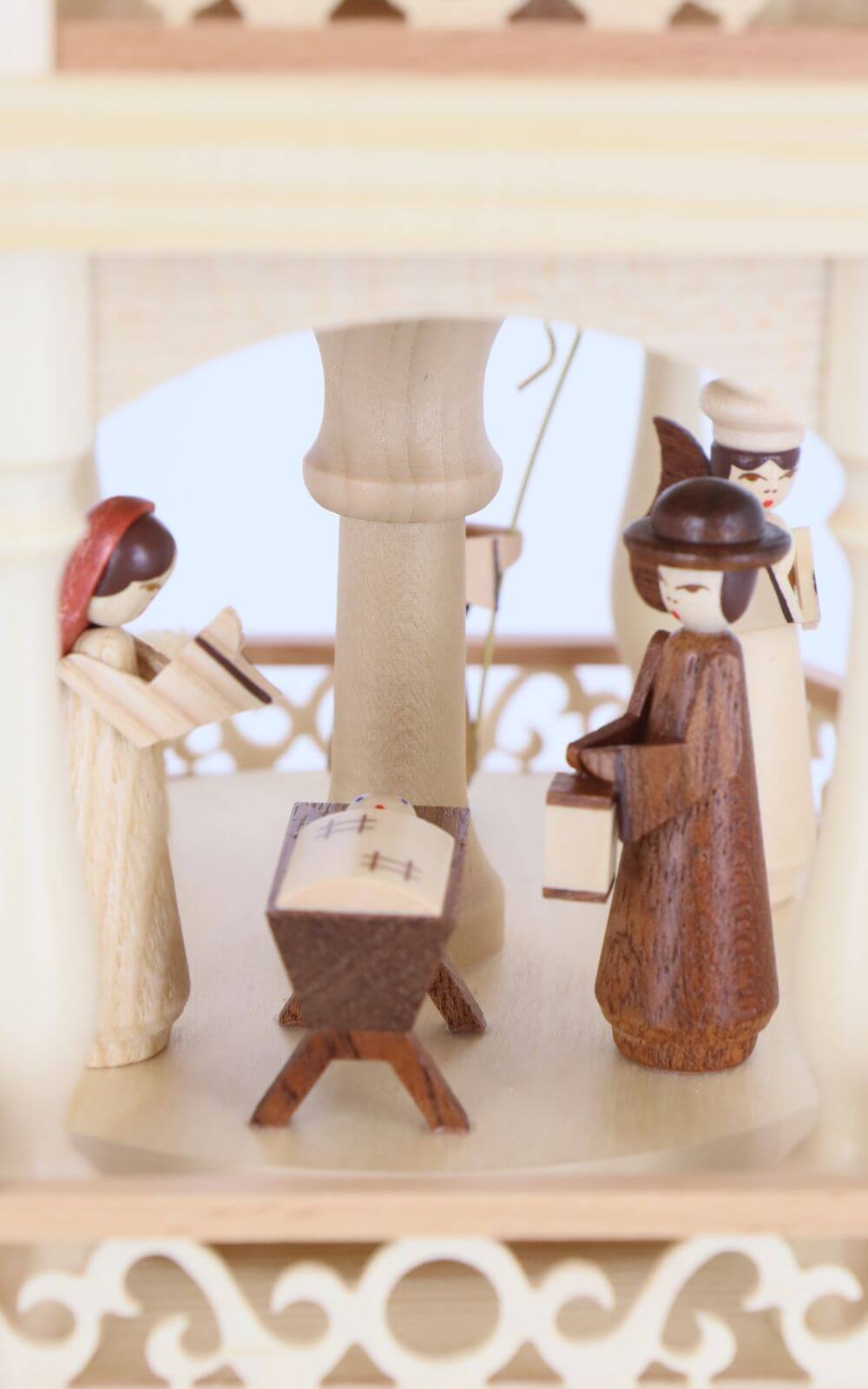 German Christmas Pyramid Holy Story, 4-tiered, 55 cm / 21.6 in by Müller Kleinkunst_5