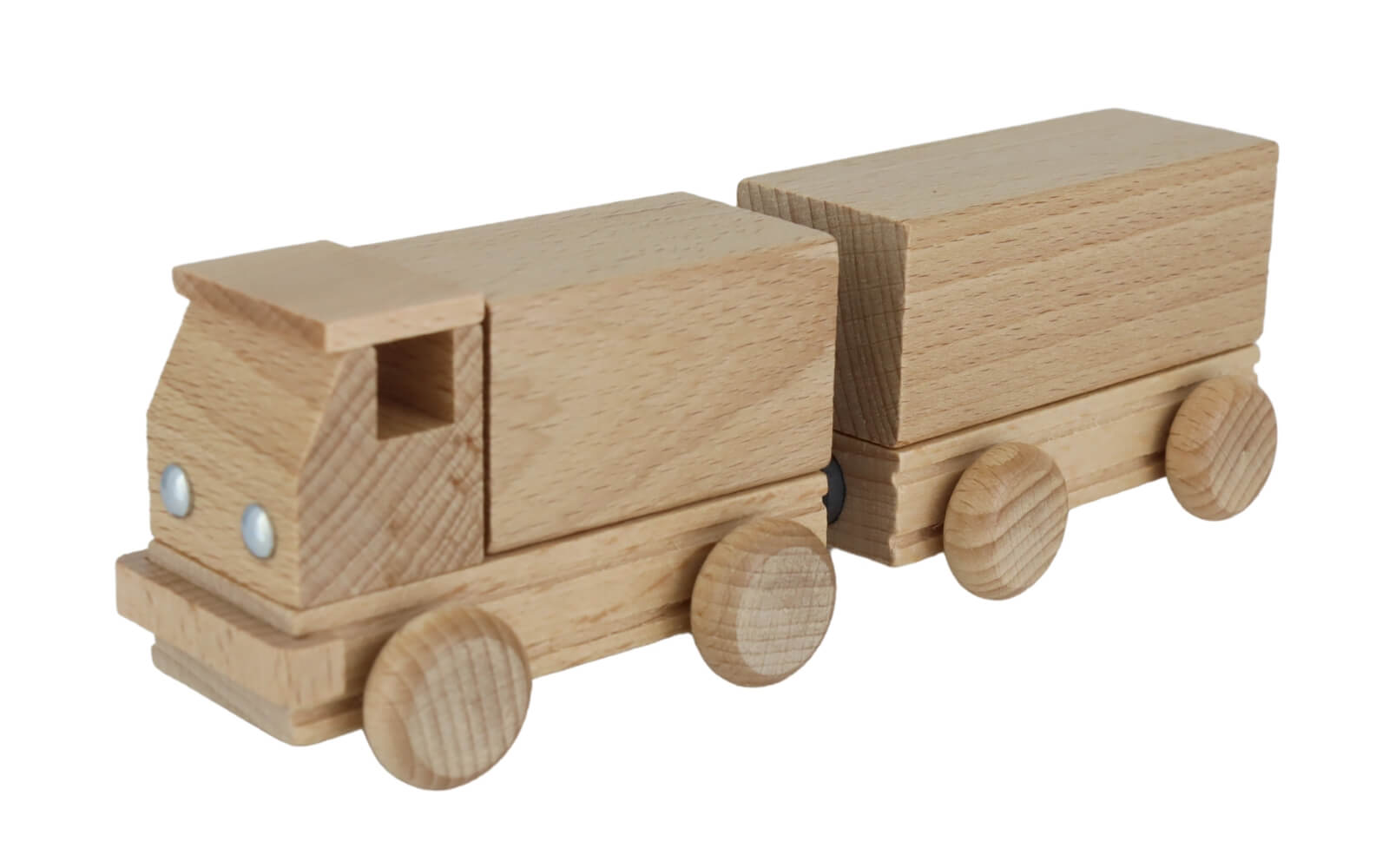 Wooden toy lorry, natural, 15 cm by Ebert GmbH_2