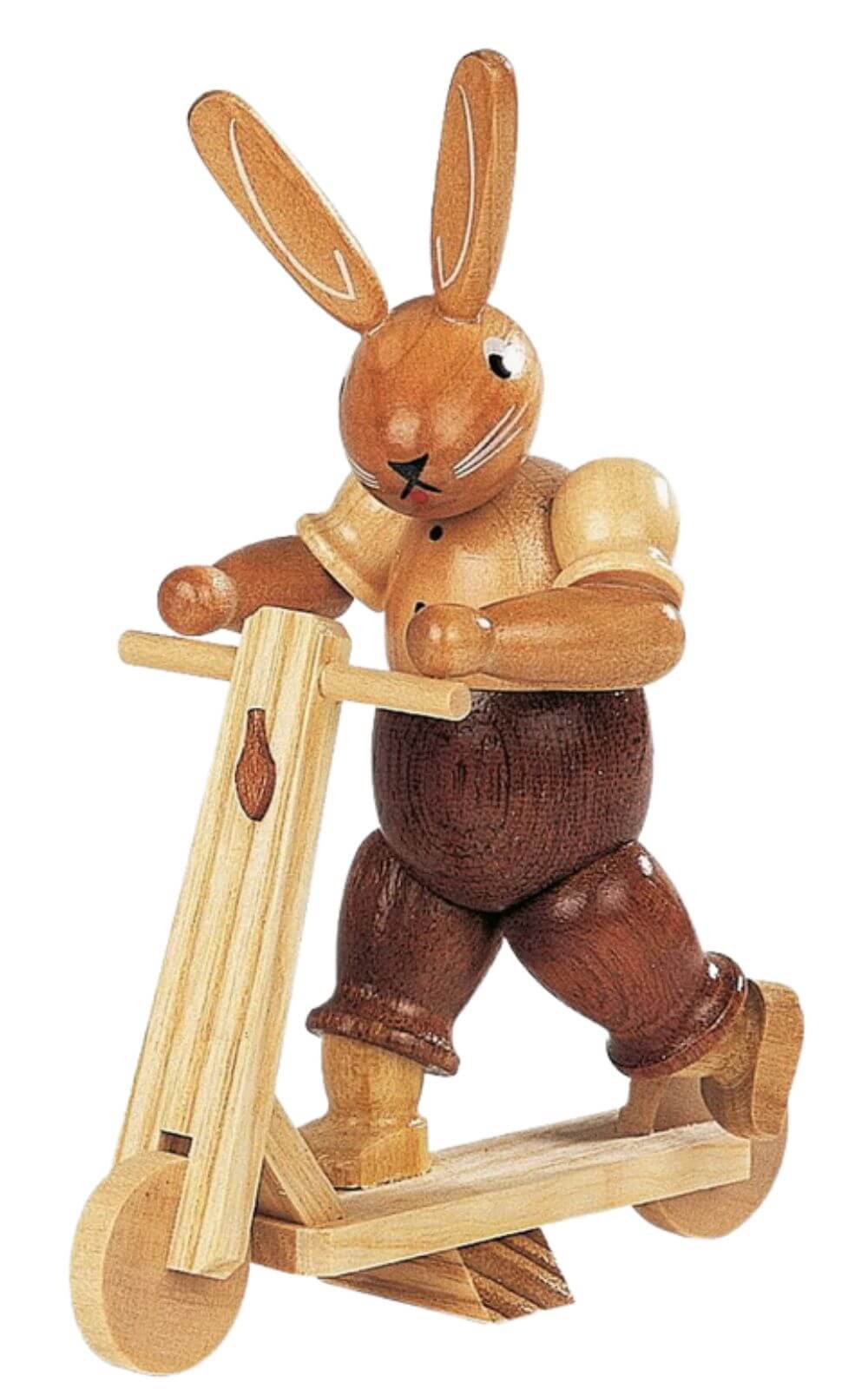 Easter bunny on scooter, 11 cm by Müller Kleinkunst