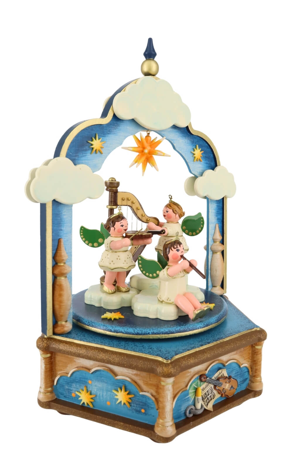 Music Box Silent Night, 26 cm (10.2 inch), Melody Silent Night by Hubrig Volkskunst_2