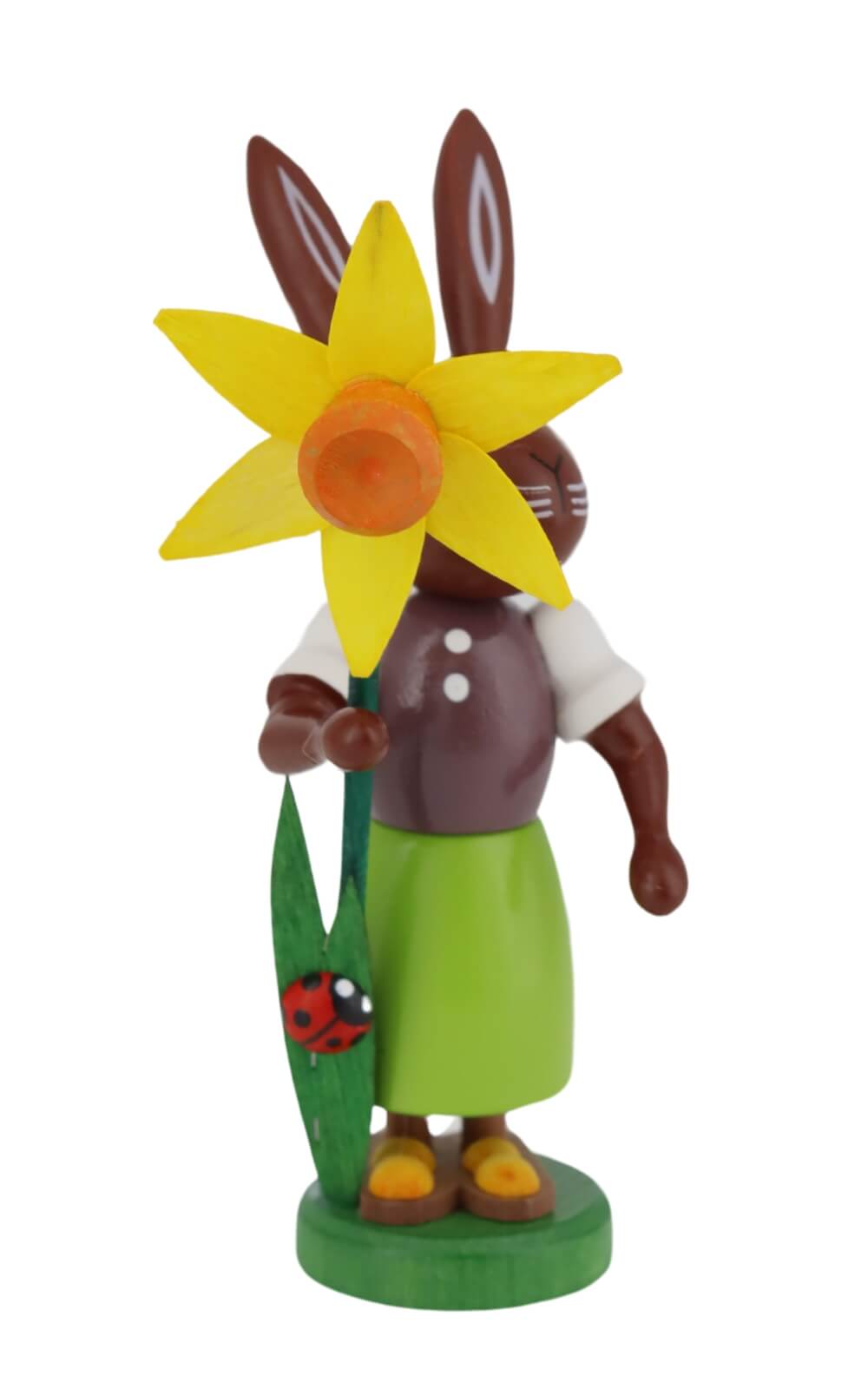 Easter bunny - Bunny with daffodil, 9 cm by Thomas Preißler_1