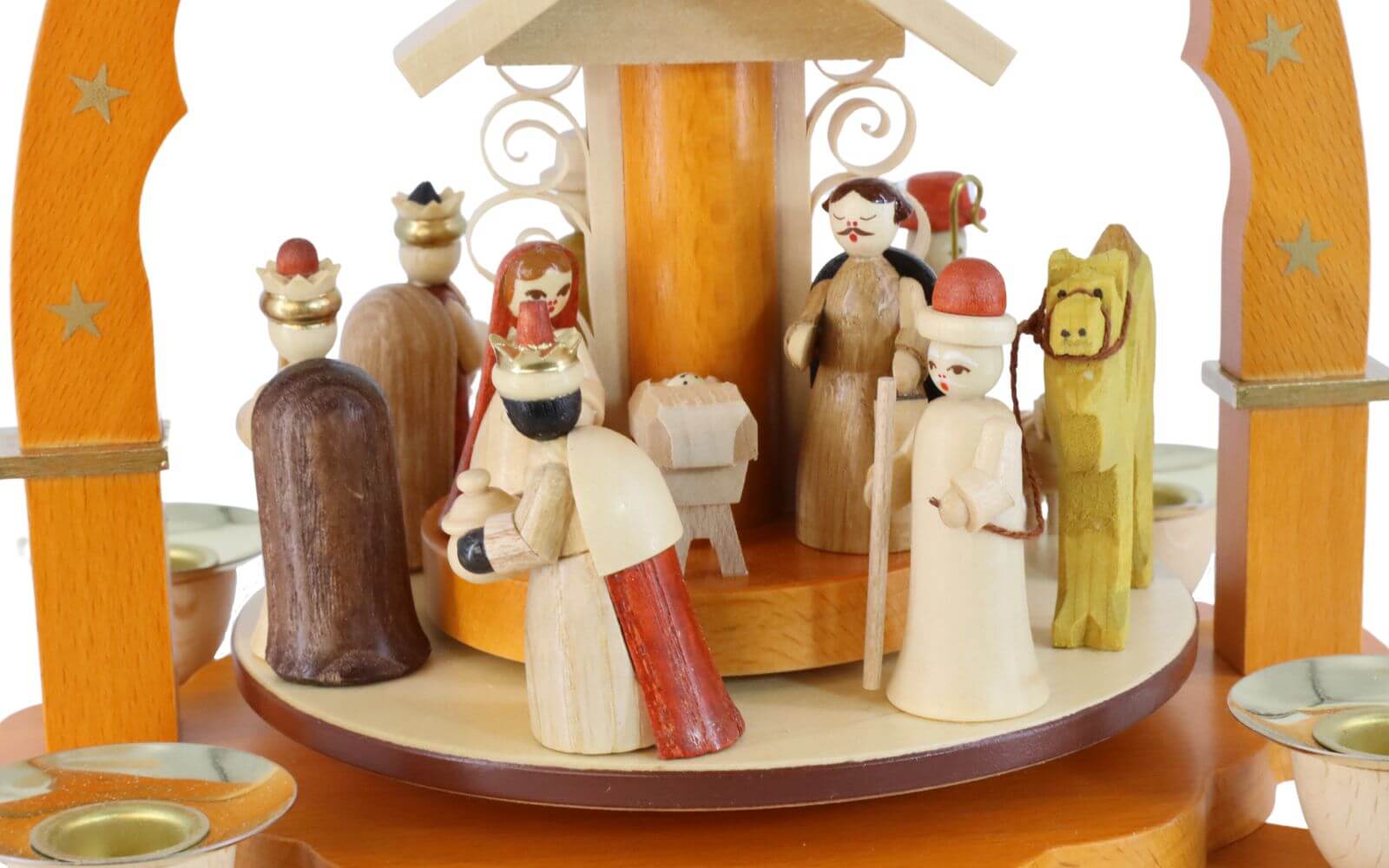 Christmas pyramid Nativity, natural, 27 cm by Richard Glässer_3