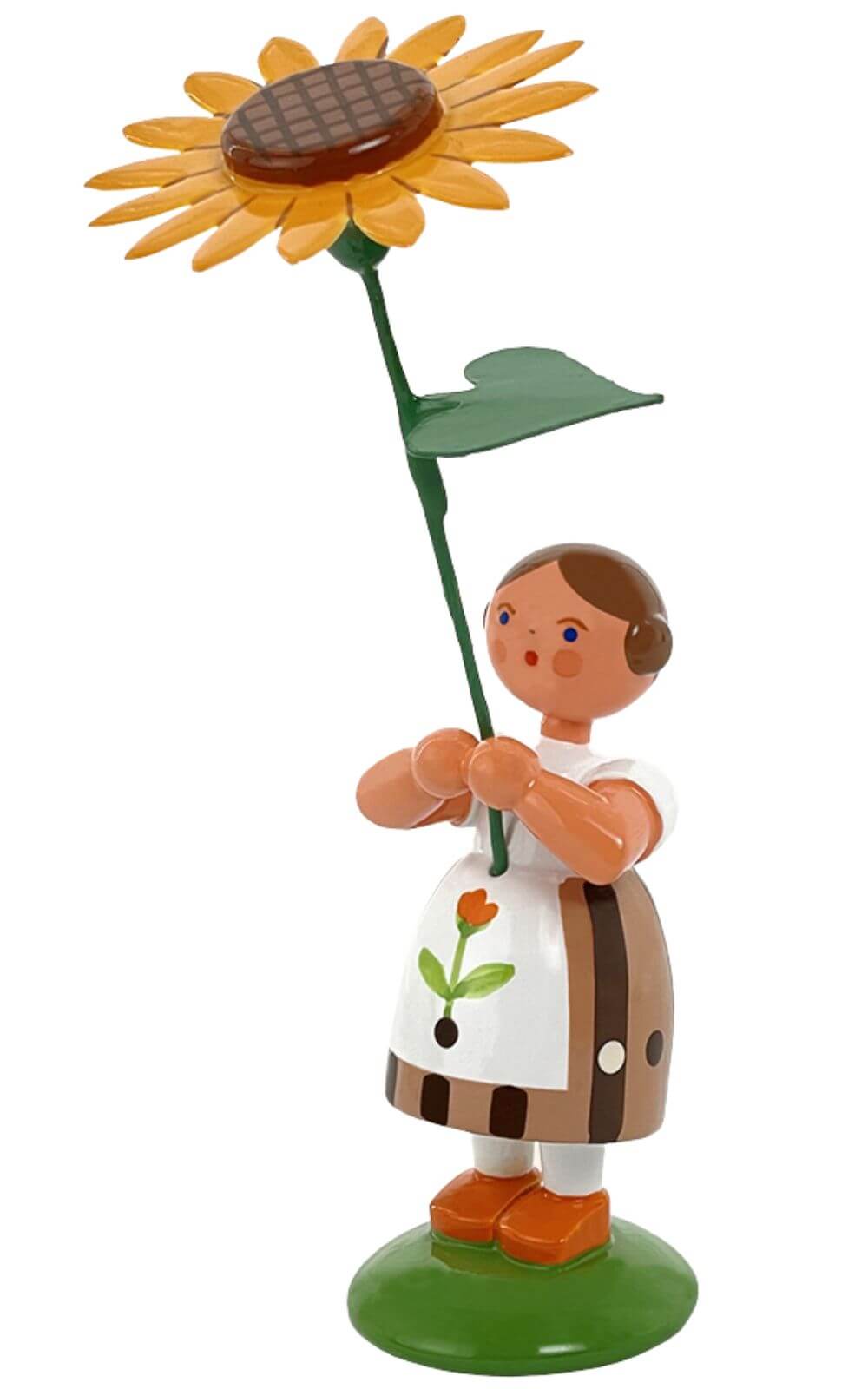 Flower girl with sunflower, 12 cm by HODREWA Legler
