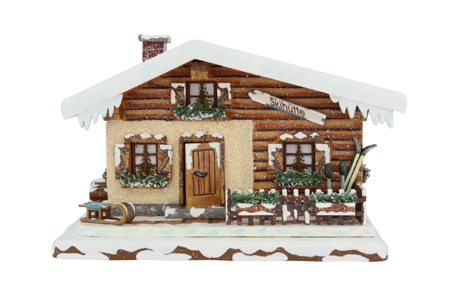 Lichterhaus Skihütte von Hubrig Volkskunst