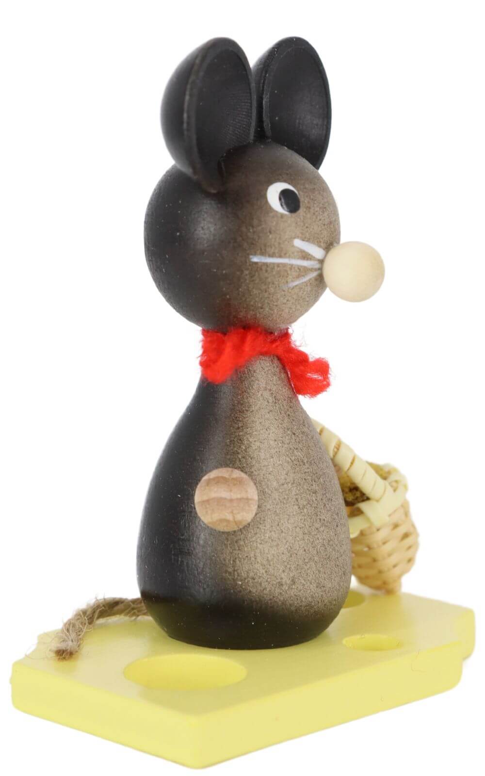 Miniature mouse child with flower basket, 7 cm by Ralf Zenker_2