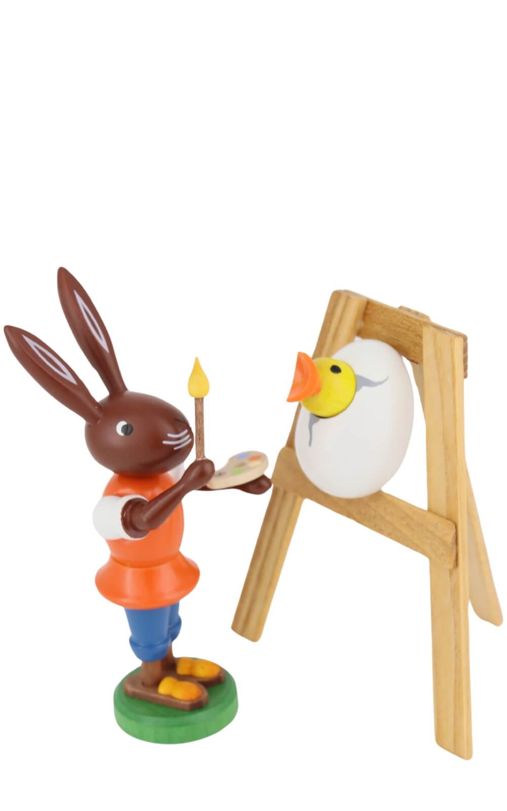 Easter bunny with chick, 9 cm by Thomas Preißler_2