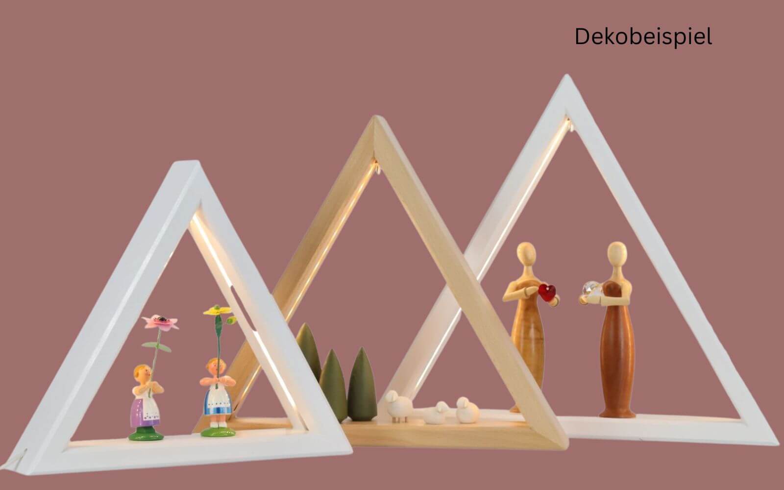 LED lighted triangle, unequipped, white, 31 cm by CHG Leuchten_2