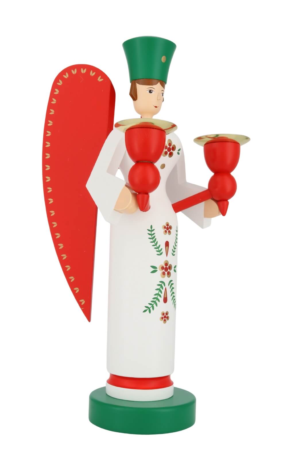 Angel and miner for wax candles, 26 cm, colored by Richard Glässer_6