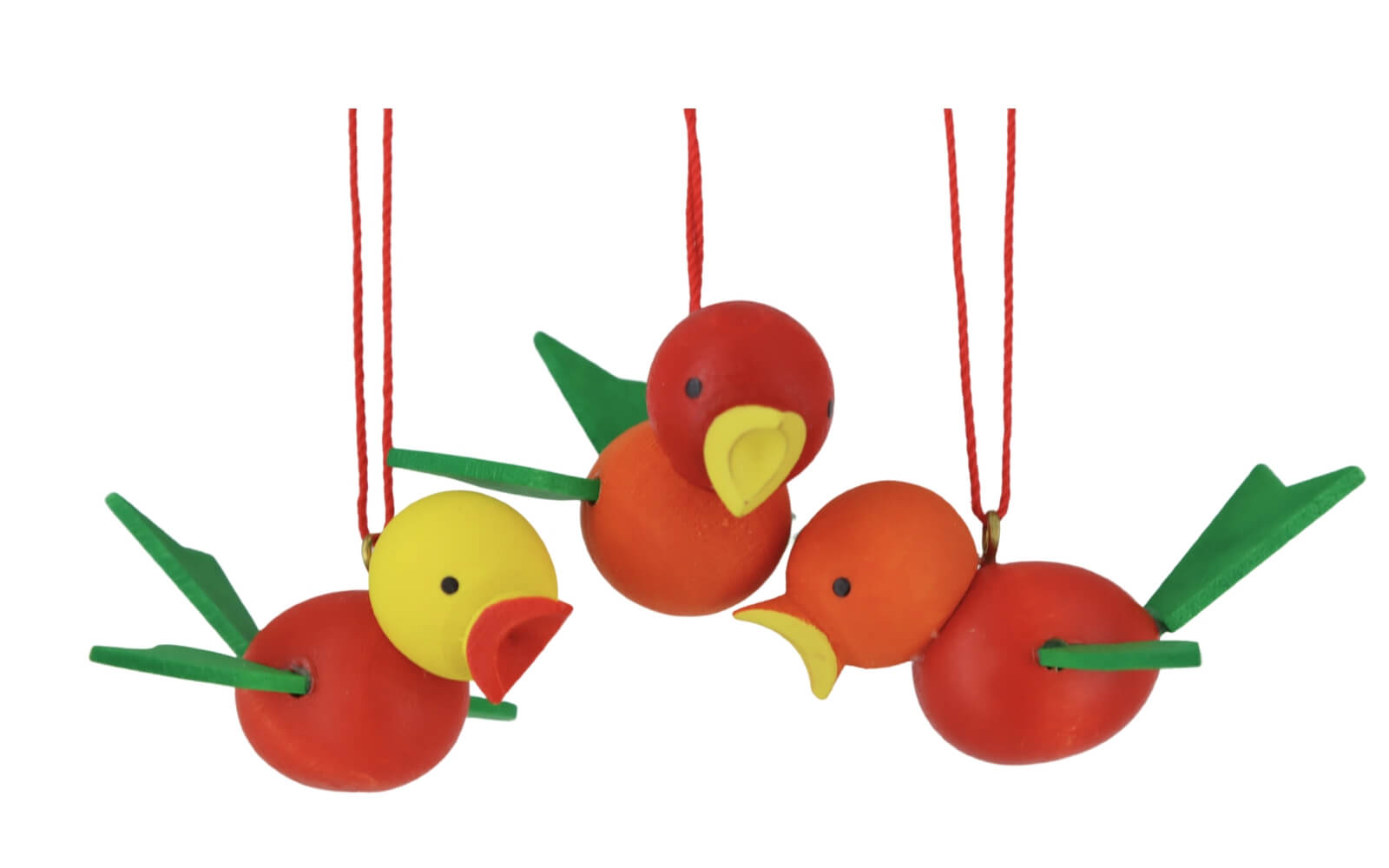 Hanging bird, 6 pieces, colored by Christian Ulbricht_1