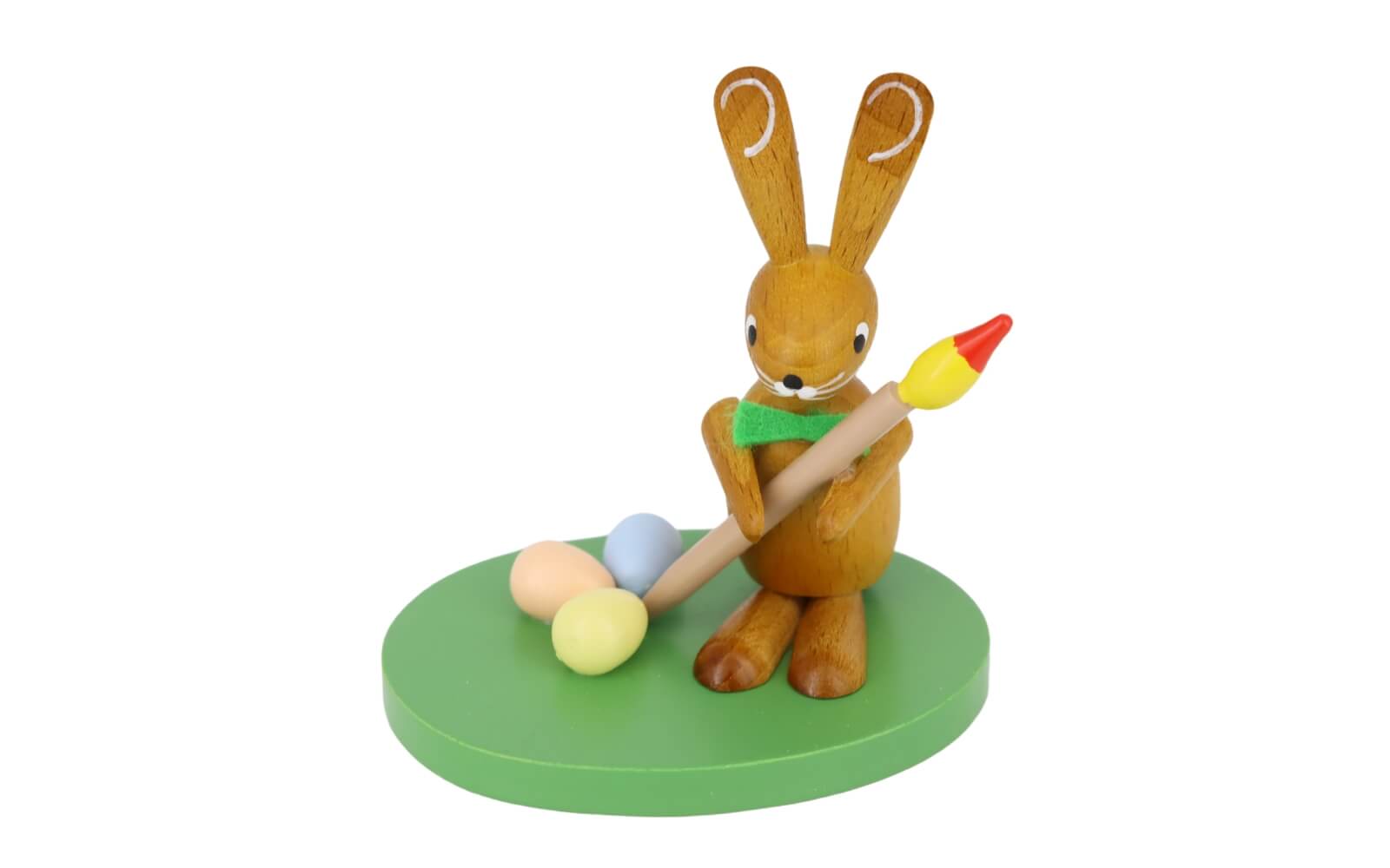 Easter bunny with paintbrush, colored, 7 cm by Ralf Zenker_1
