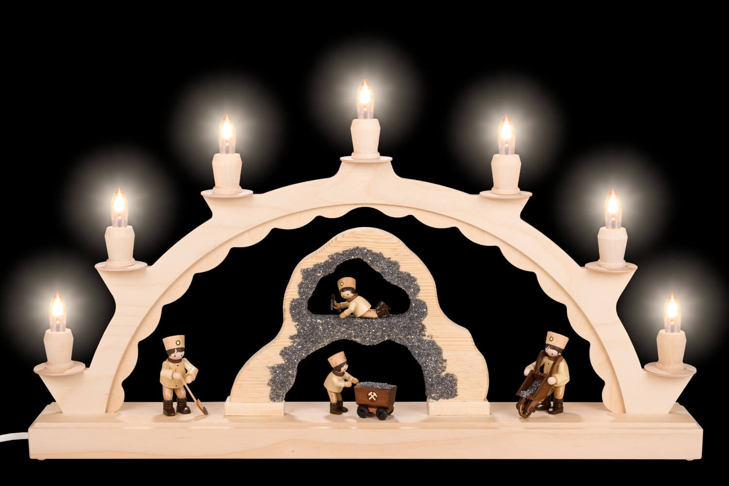 Candle arch mine, 50 cm, electrically illuminated by SEIFFEN.COM_2