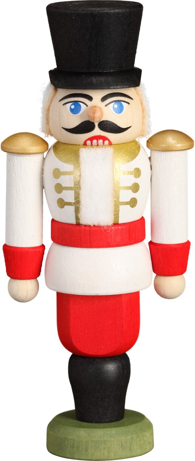 Christmas tree decoration nutcracker hussar, white by Seiffener Volkskunst eG