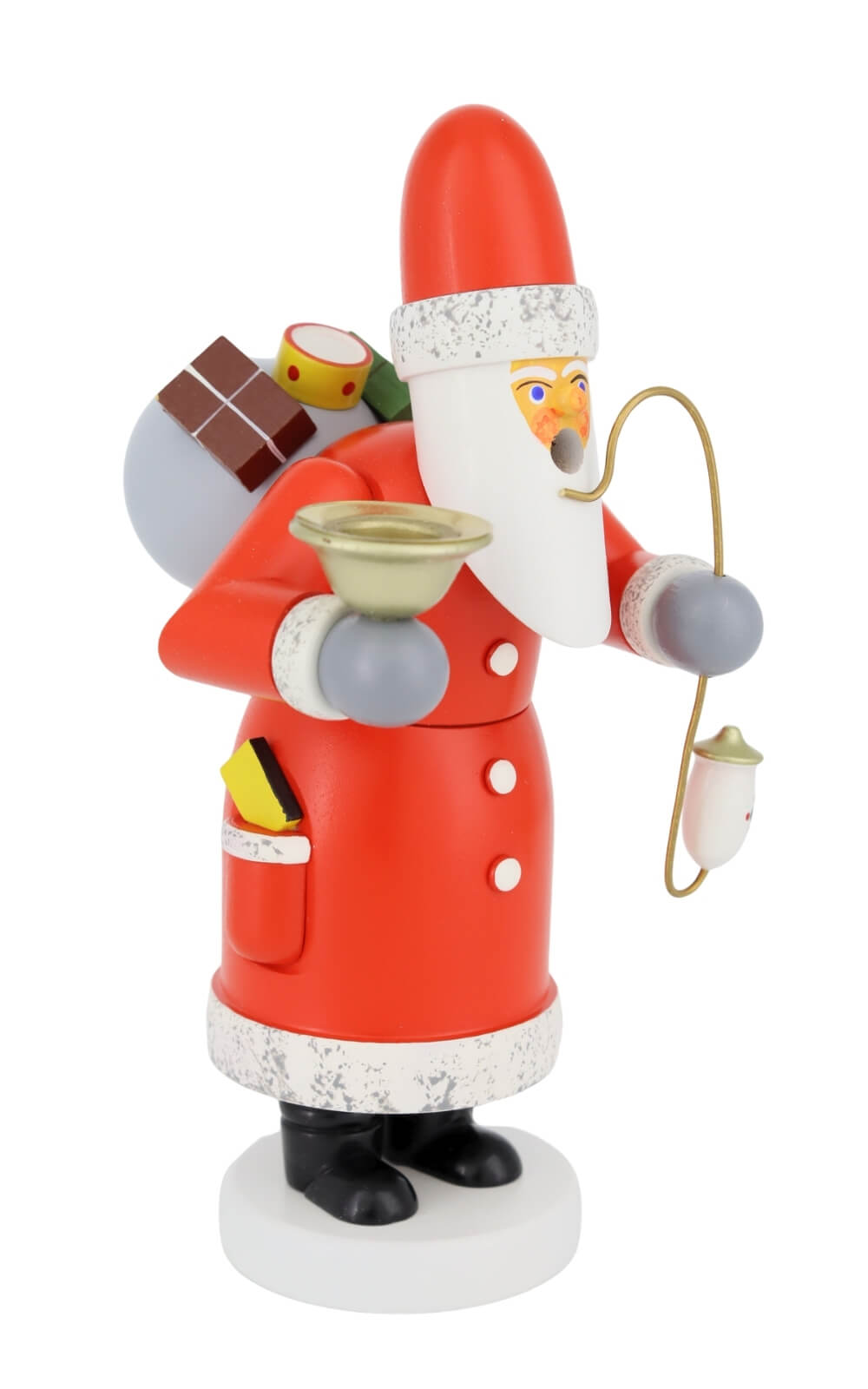Smoking Man Santa Claus with spout, 18 cm / 7 inch by Jan Stephani