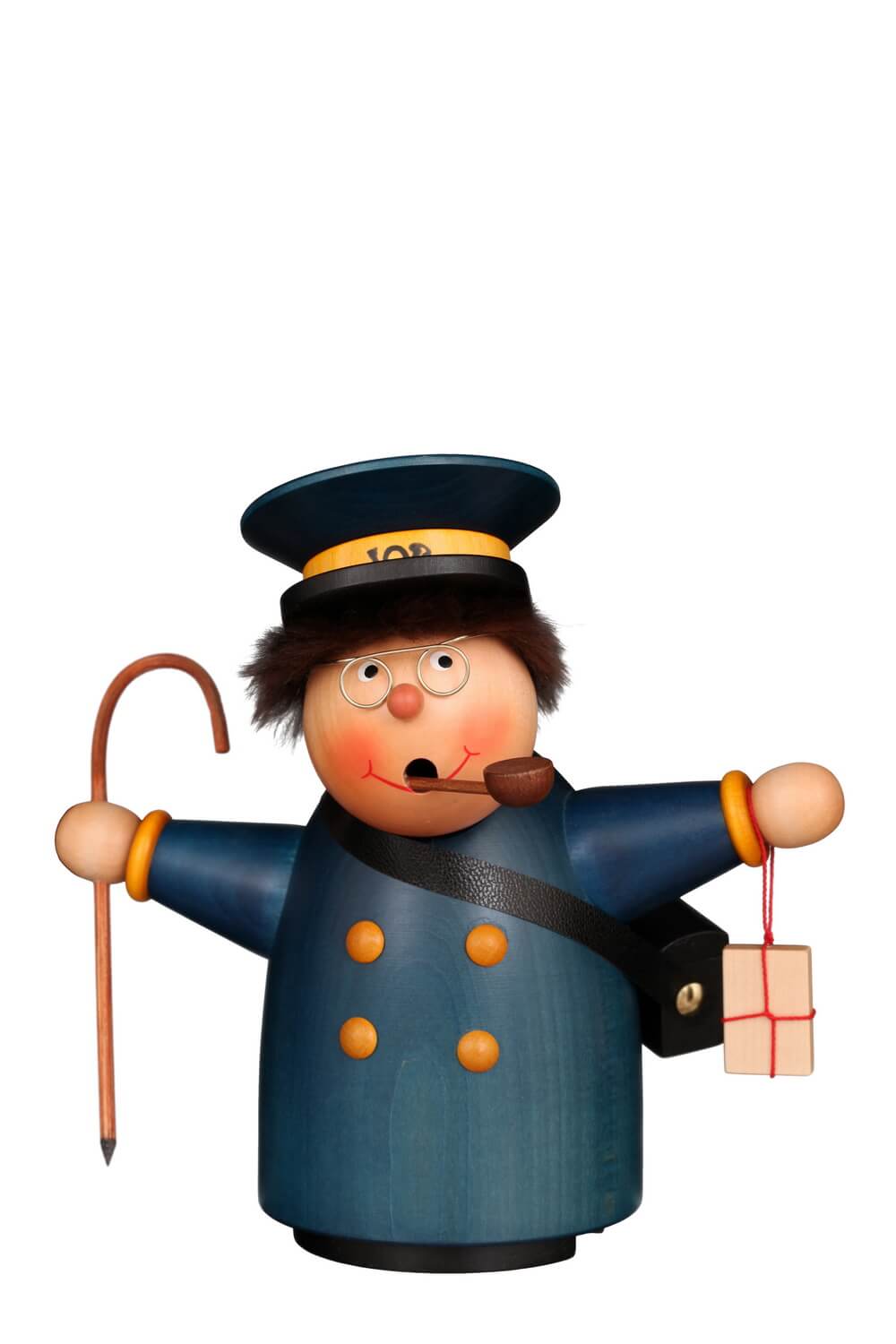 Smoking man Borzel letter carrier, 20 cm by Christian Ulbricht