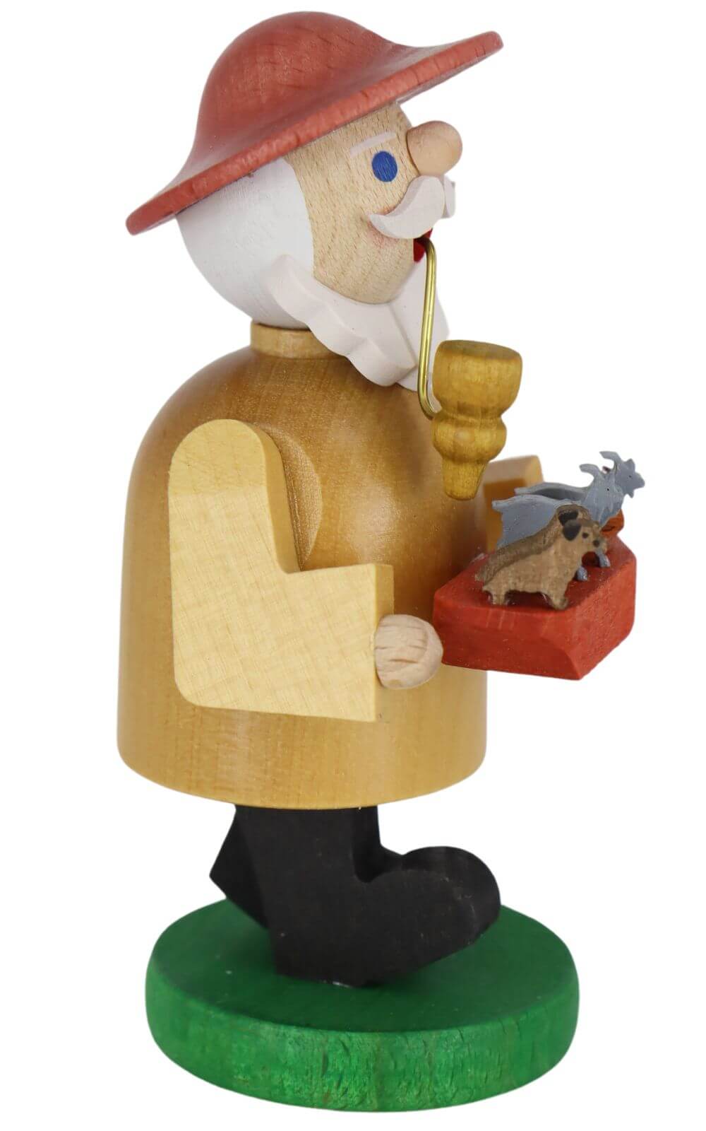 Smoking man Noah, 11 cm, colored by Richard Glässer_2