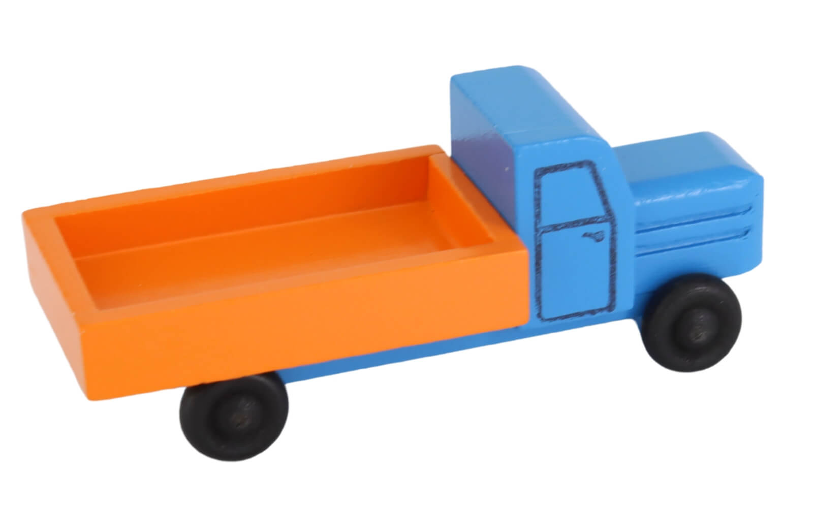 Wooden toy truck box van, coloured by Robbi Weber_3