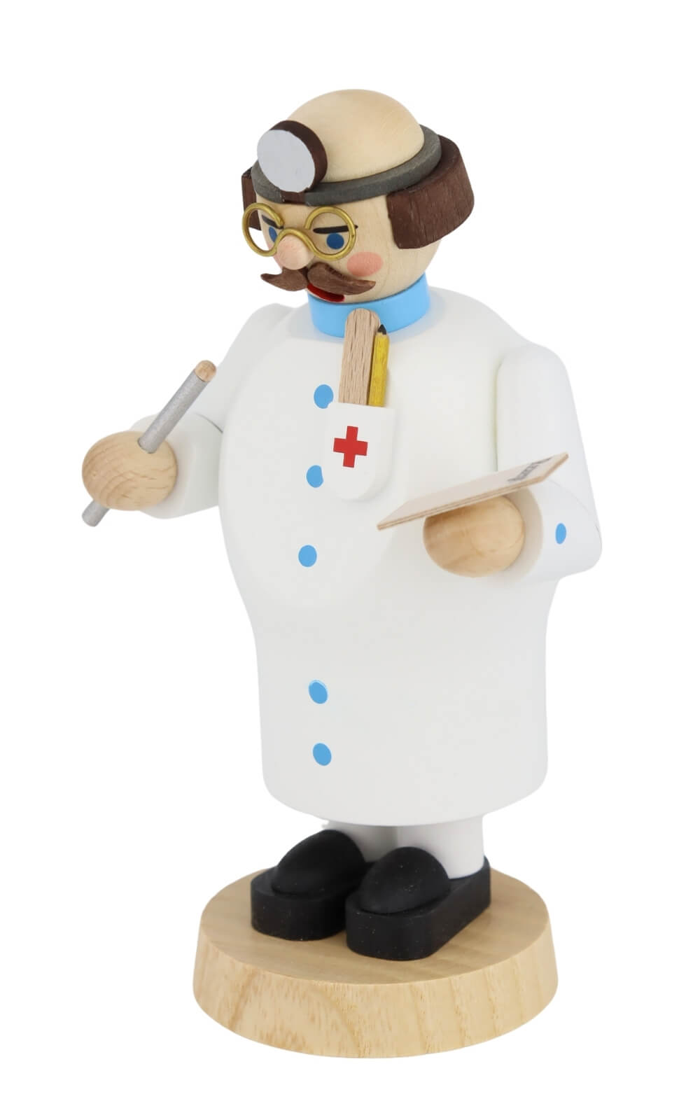 Smoking man doctor, 14 cm by Richard Glässer