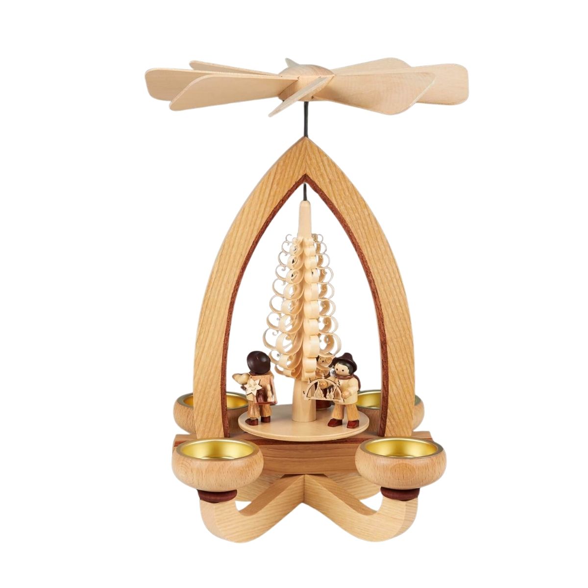 Christmas pyramid Merchants, 28 cm by Heinz Lorenz