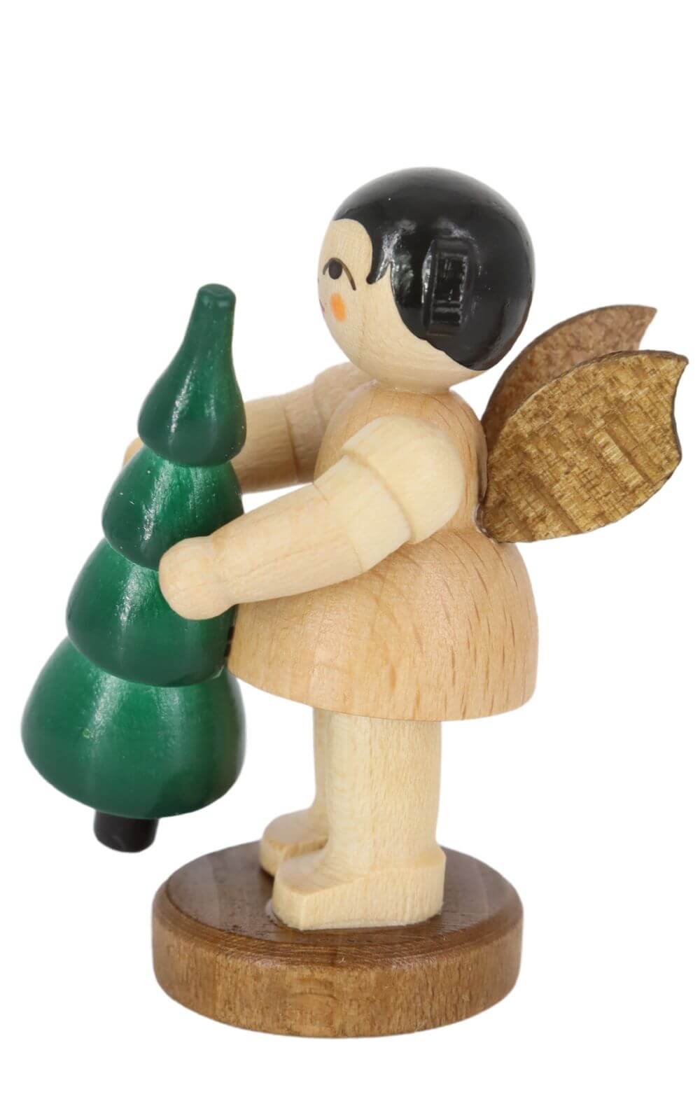 Christmas angel with Christmas tree, natural by Figurenland Uhlig GmbH_3