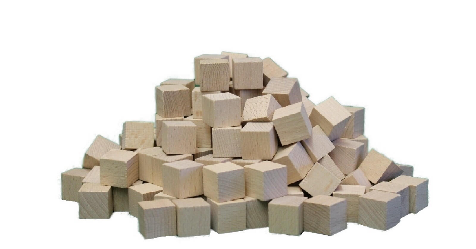 Wooden cubes, natural, 3 cm, 150 pieces by Ebert GmbH