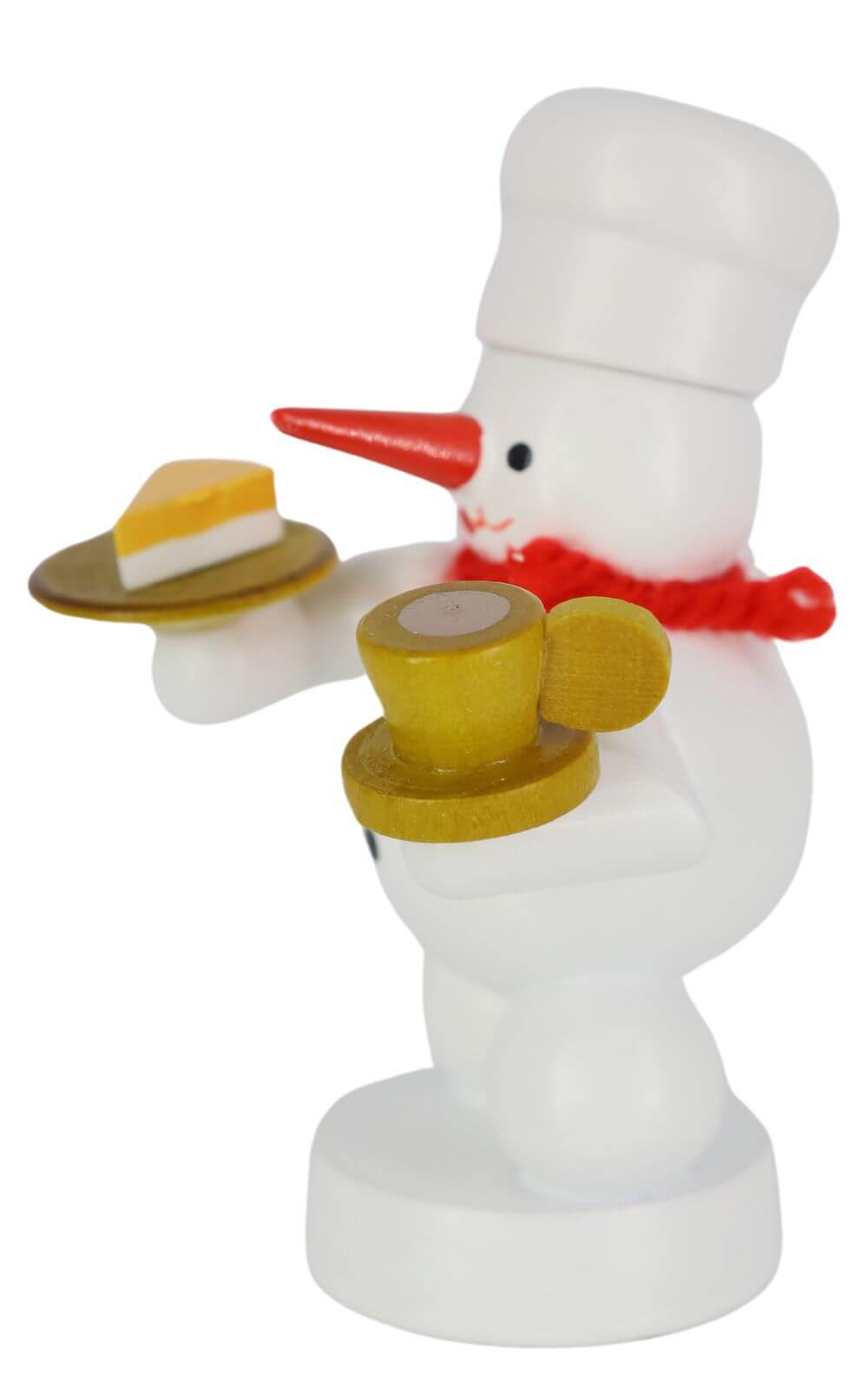Snowman baker with coffee and cake, 8 cm by Volker Zenker_3