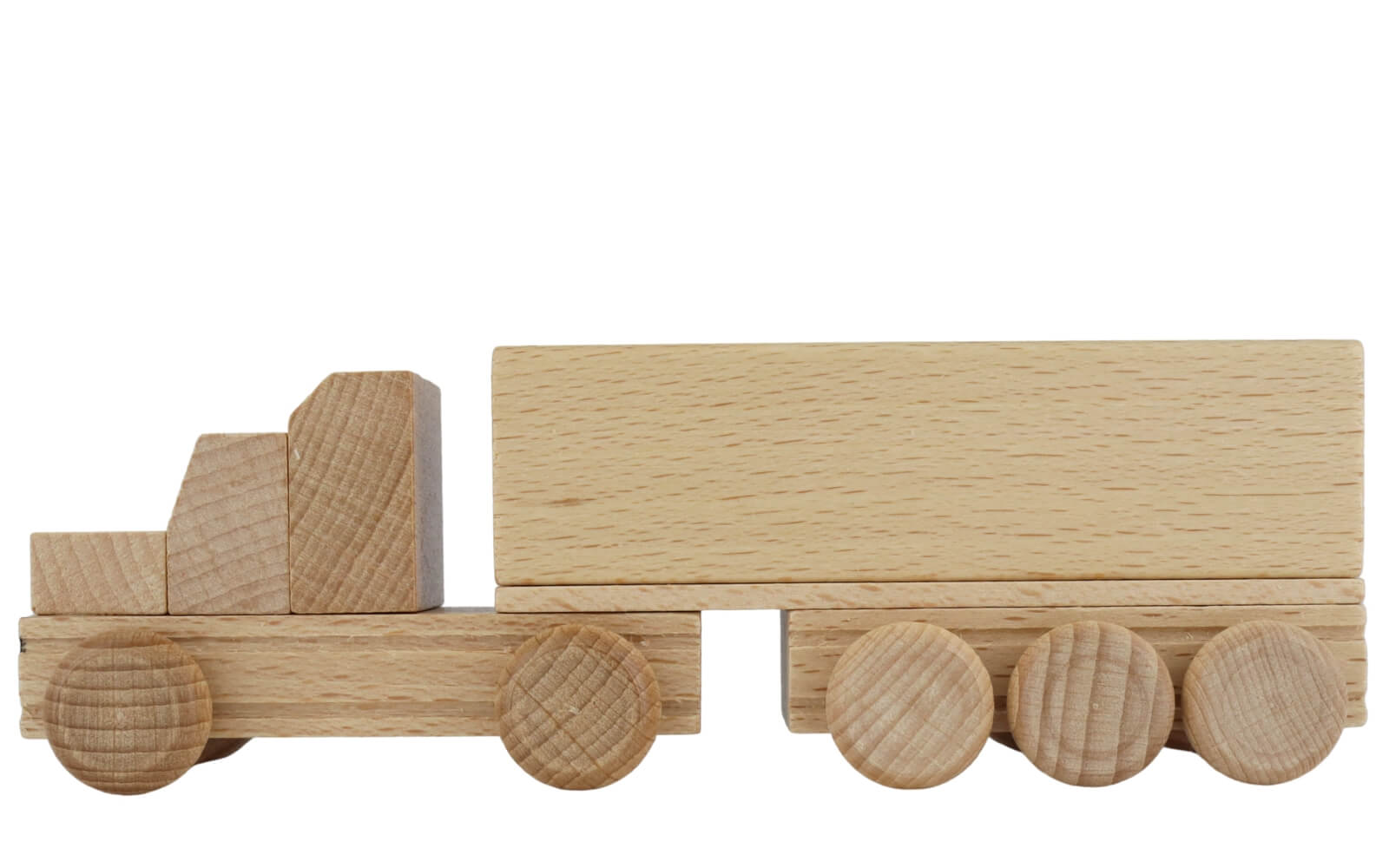 Wooden car US truck flatbed, natural by Ebert GmbH_2