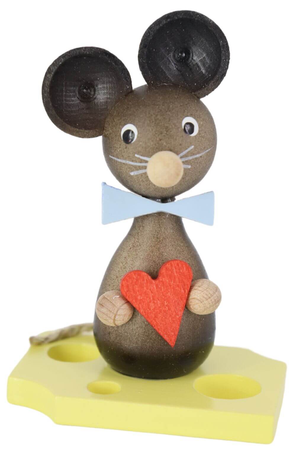 Miniature baby mouse with heart, 7 cm, colored by Ralf Zenker