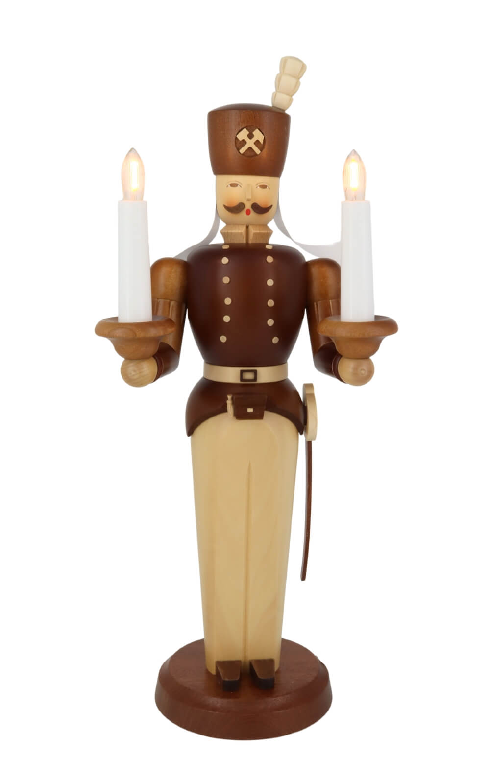 Angel and miner, natural, electrically illuminated, 40 cm by Müller Kleinkunst_7