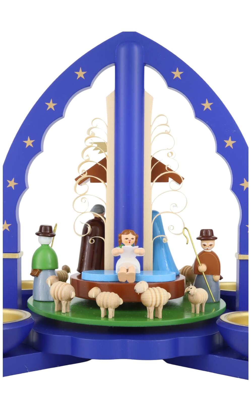 Christmas Pyramid Nativity Scene, 28 cm – Colorful, handmade by Richard Glässer_4
