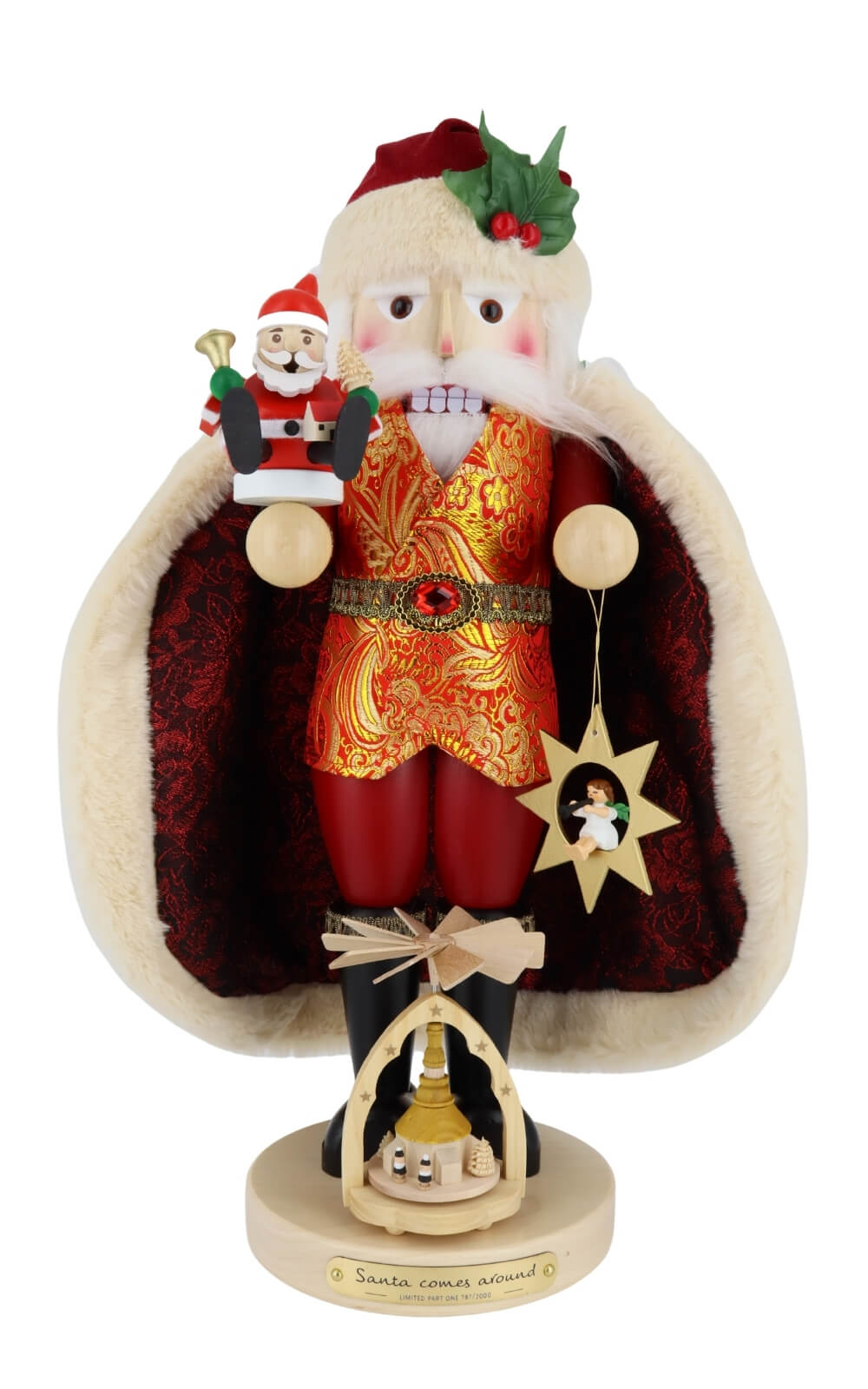 Nutcracker SANTA COMES AROUND – Part 1, 17.7 in / 45 cm by Steinbach_1