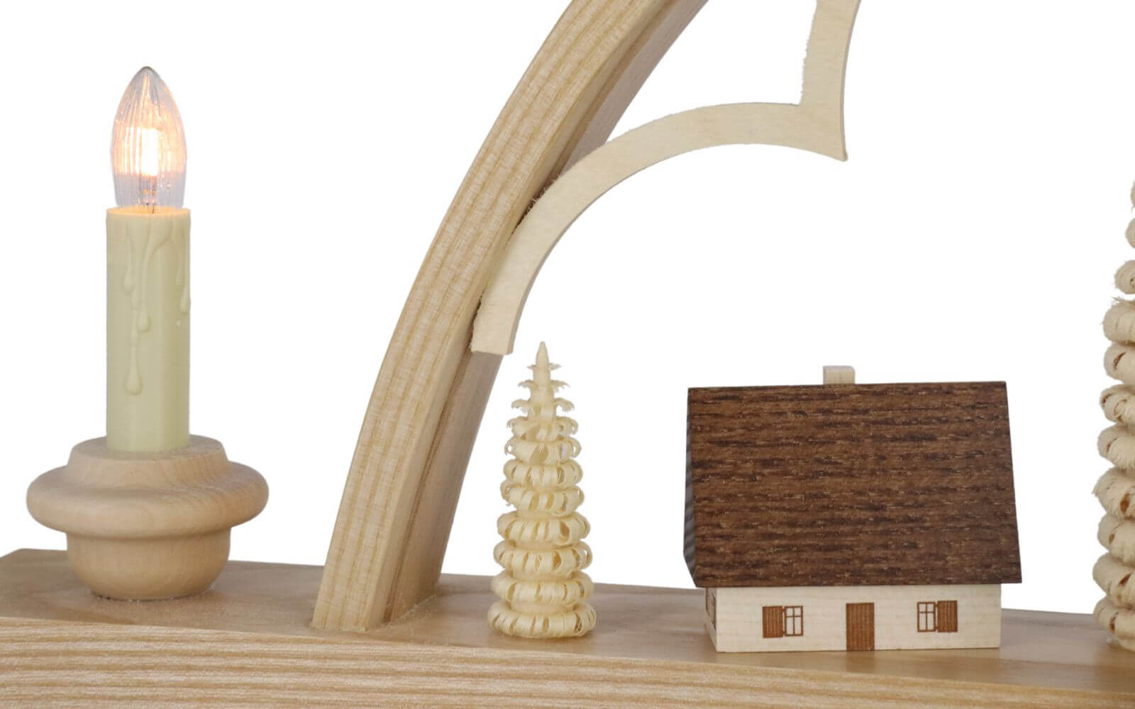 Candle arch with small village, 57 cm by Müller Kleinkunst_3