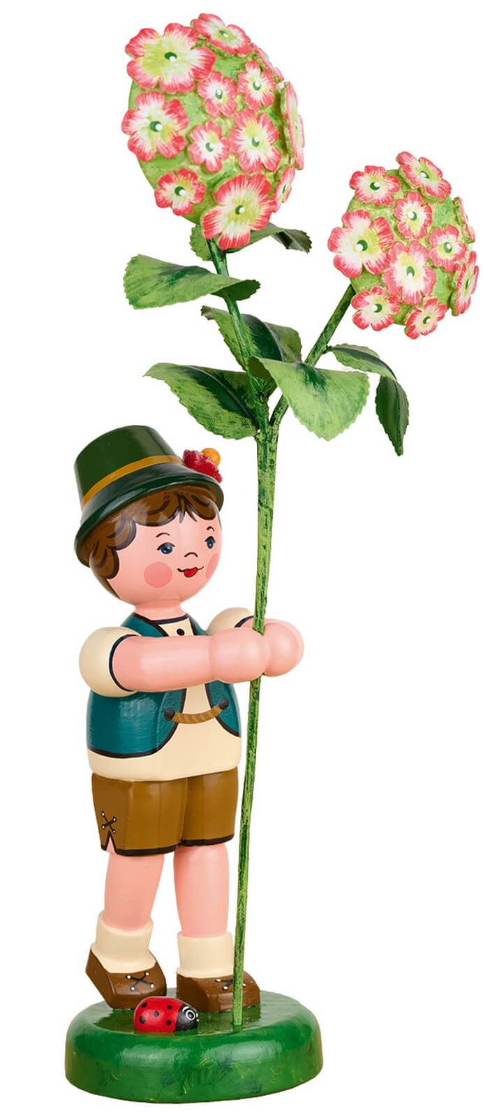 Flower child boy with hydrangea, 24 cm by Hubrig Volkskunst