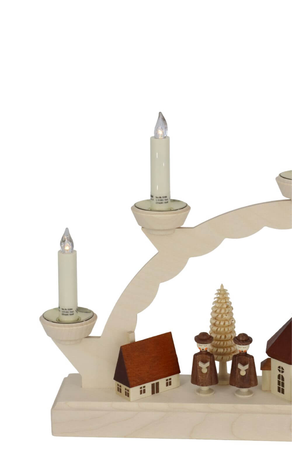 LED candle arch Seiffen village, 5 Lumix candles from SEIFFEN.COM_4